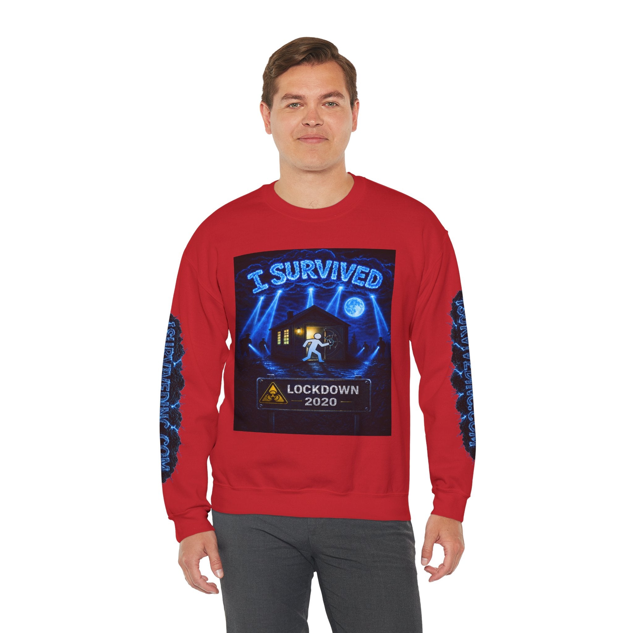 I Survived 2020 — LOCKDOWN S3:E1: "Quarantine" Unisex Heavy Blend™ Crewneck Sweatshirt