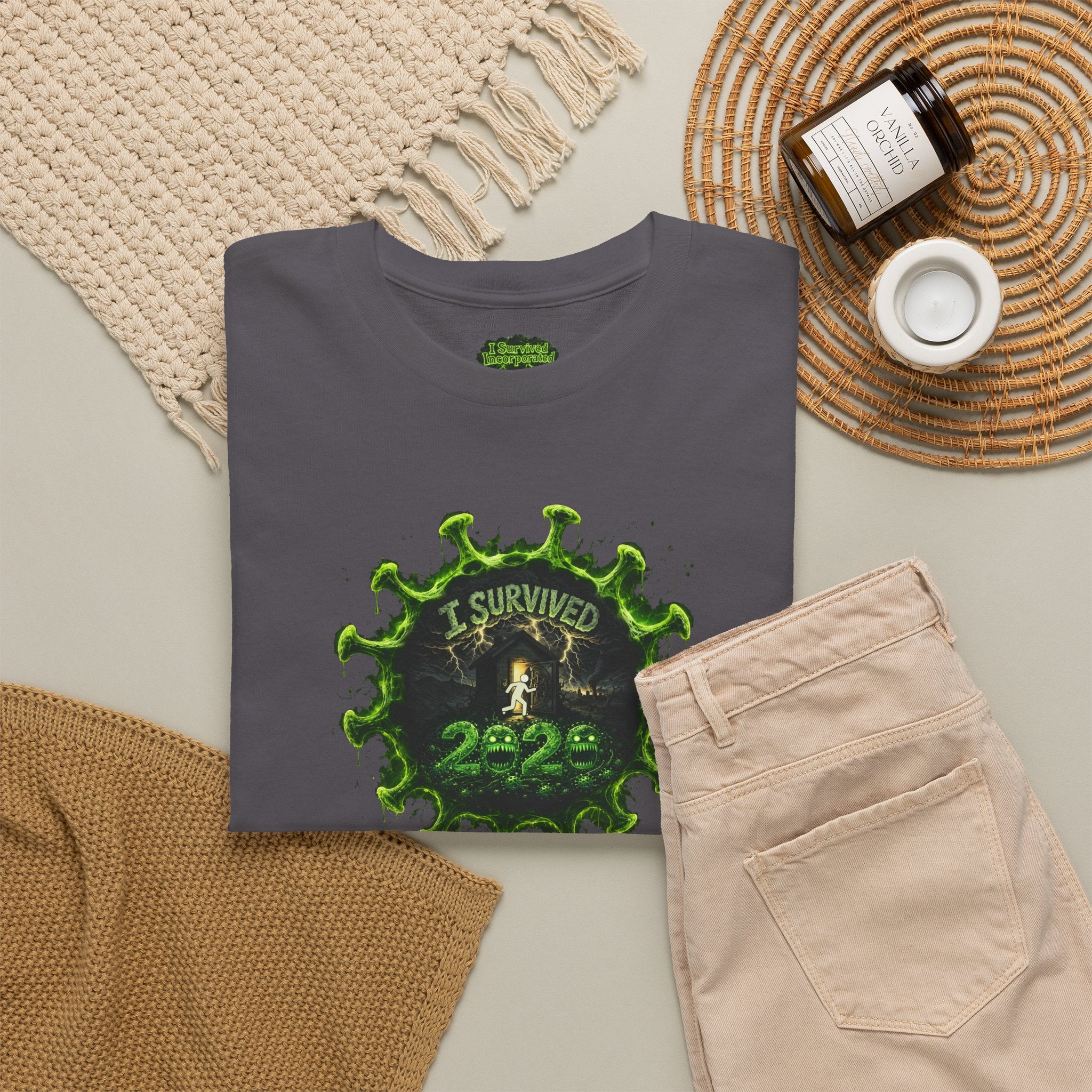 I Survived 2020 — PANDEMIC S1:E4: Director's Cut "Mask Madness" Unisex Heavy Cotton Tee