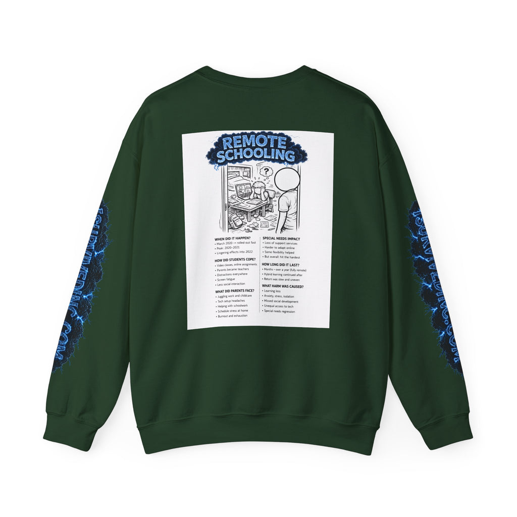I Survived 2020 — S3:E3 "Remote Schooling" | Lockdown Edition Documentary Unisex Heavy Blend™ Crewneck Sweatshirt