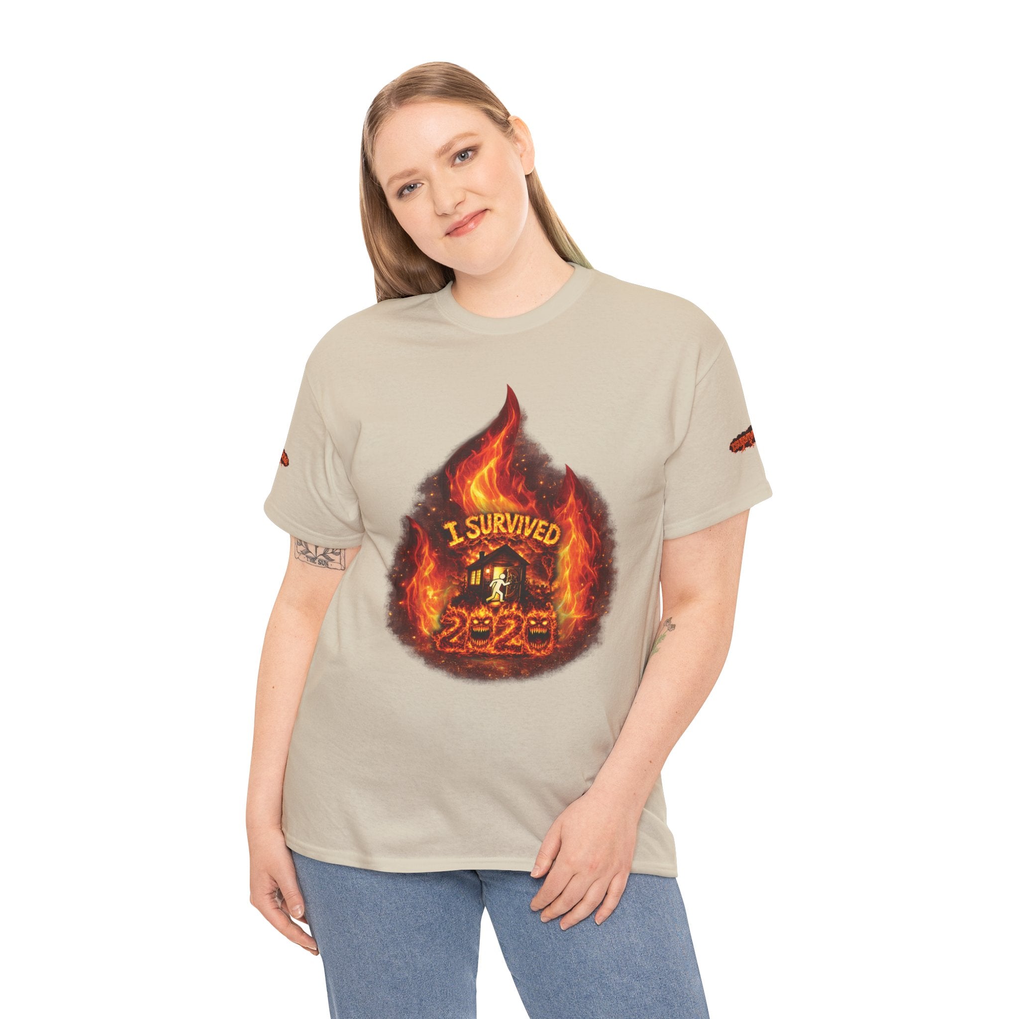I Survived 2020 — Director's Cut S2:E3 "The California Wildfires" | Wildfire Edition Memorial Unisex Heavy Cotton Tee (SPECIAL EDITION)