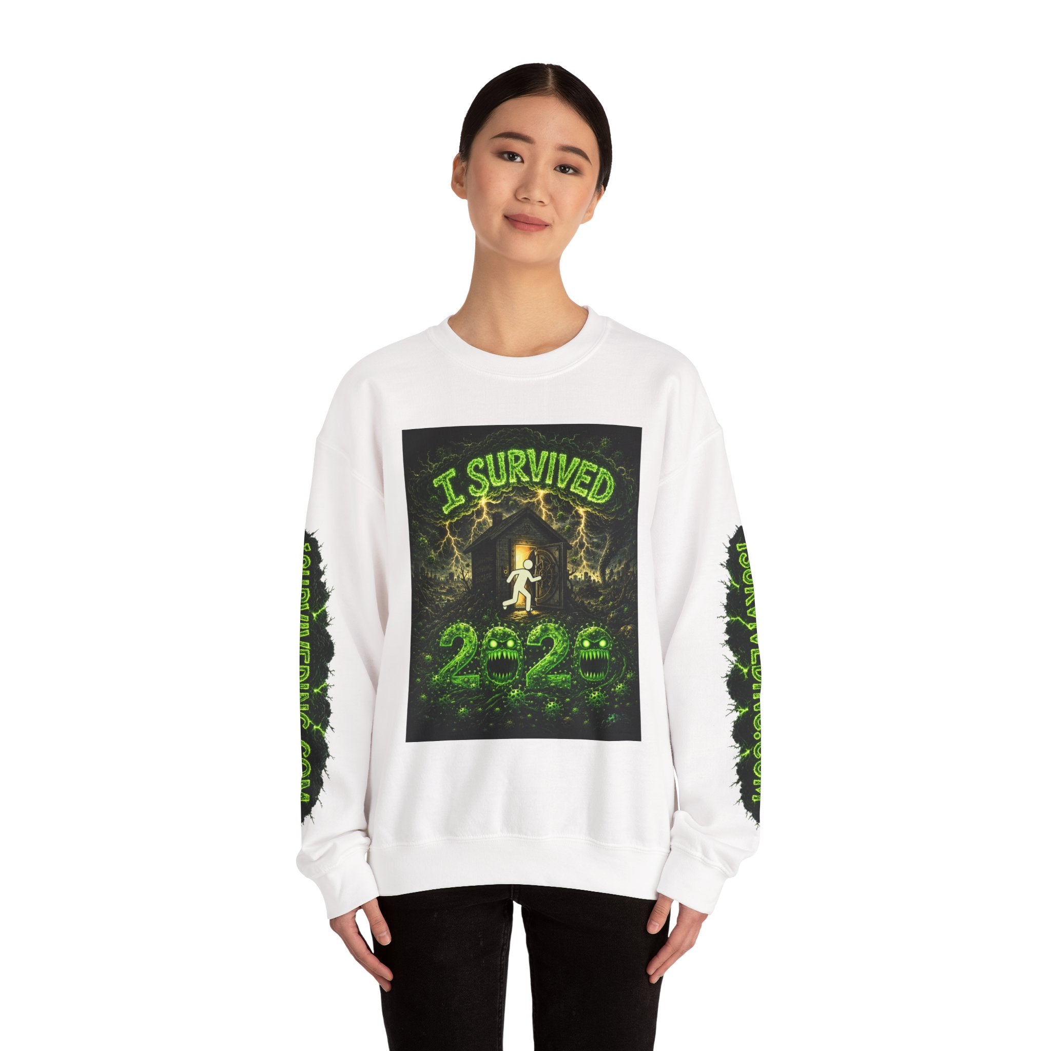 I Survived 2020 — S1:E5 "Delivery Doomsday" | Pandemic Edition Unisex Heavy Blend™ Crewneck Sweatshirt