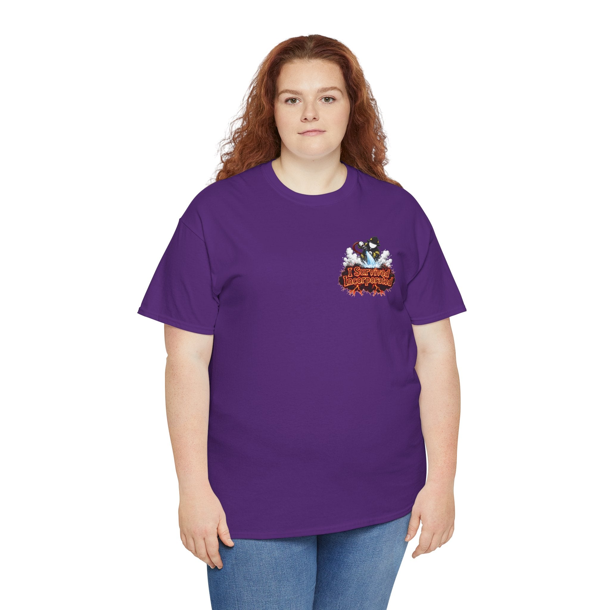 I Survived 2020 — "Please Stand By" Test Pattern Tee Wildfire Signal Edition Summer Premiere Unisex Heavy Cotton Tee