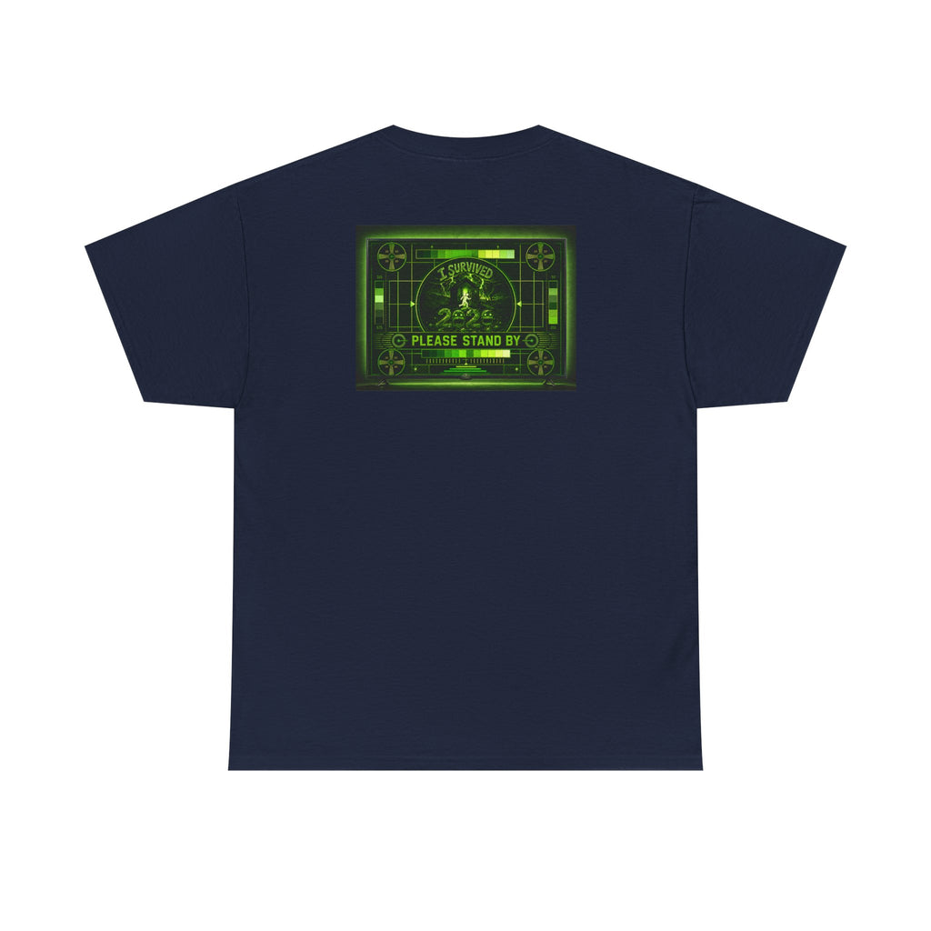 I Survived 2020 — "Please Stand By" Test Pattern Toxic Signal Tee Summer Premiere Unisex Heavy Cotton Tee