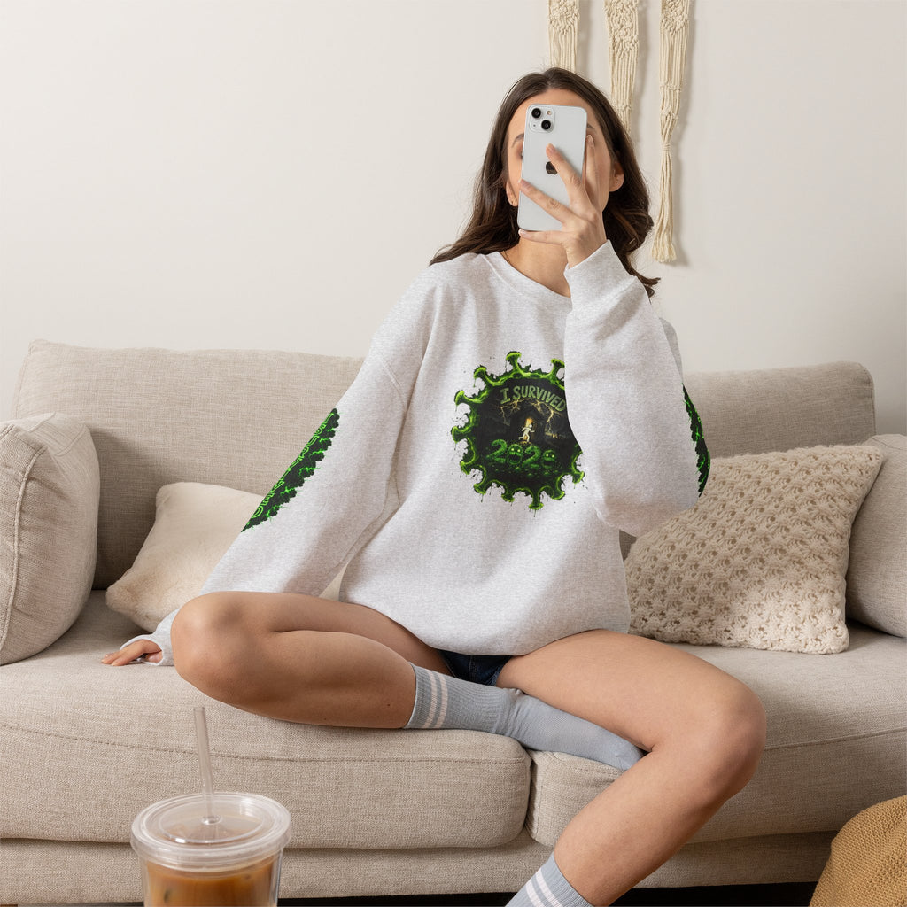I Survived 2020 — PANDEMIC S1:E4: Director's Cut "Mask Madness" Unisex Heavy Blend™ Crewneck Sweatshirt