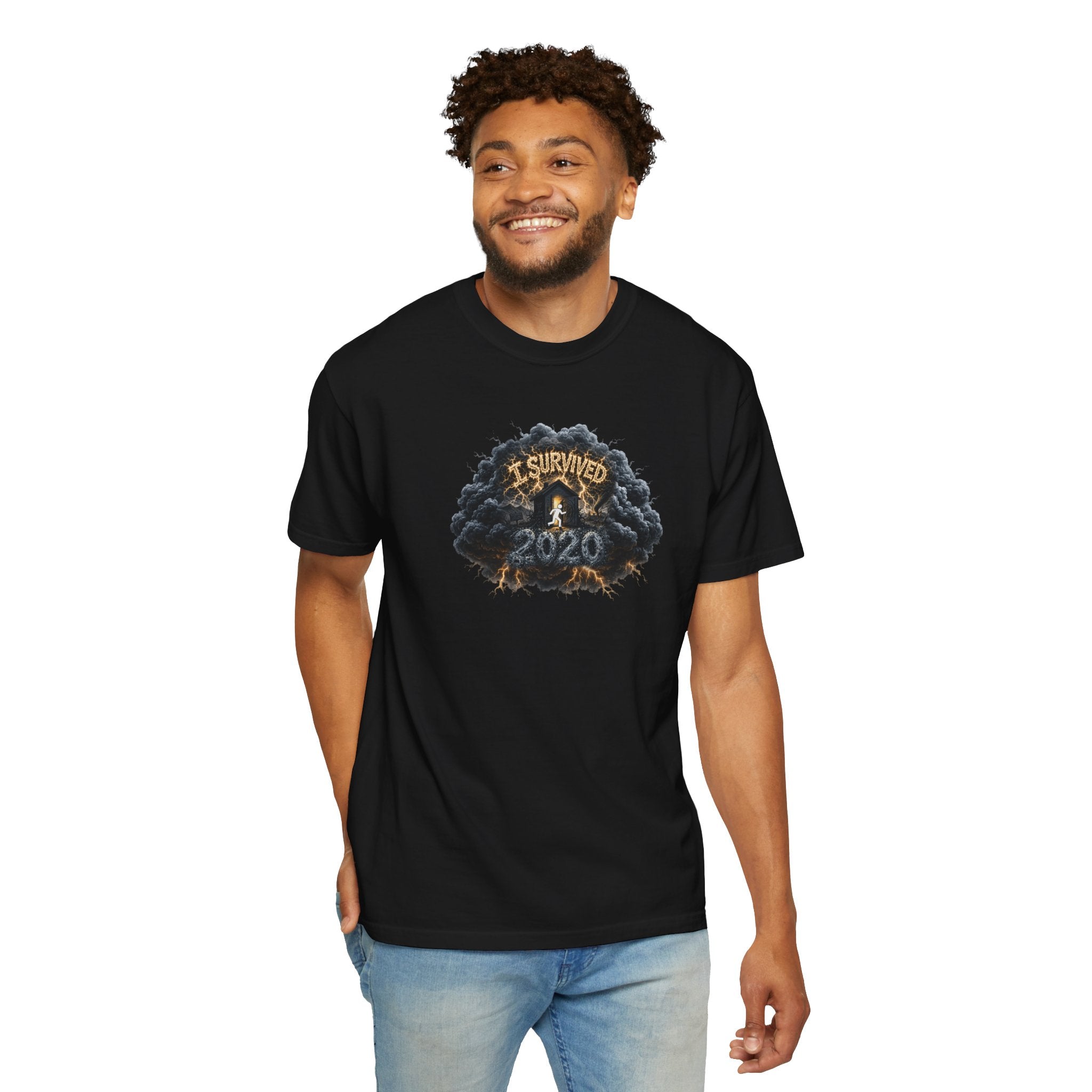 I Survived 2020 — Original PILOT Design: Director's Cut Unisex Garment-Dyed T-shirt