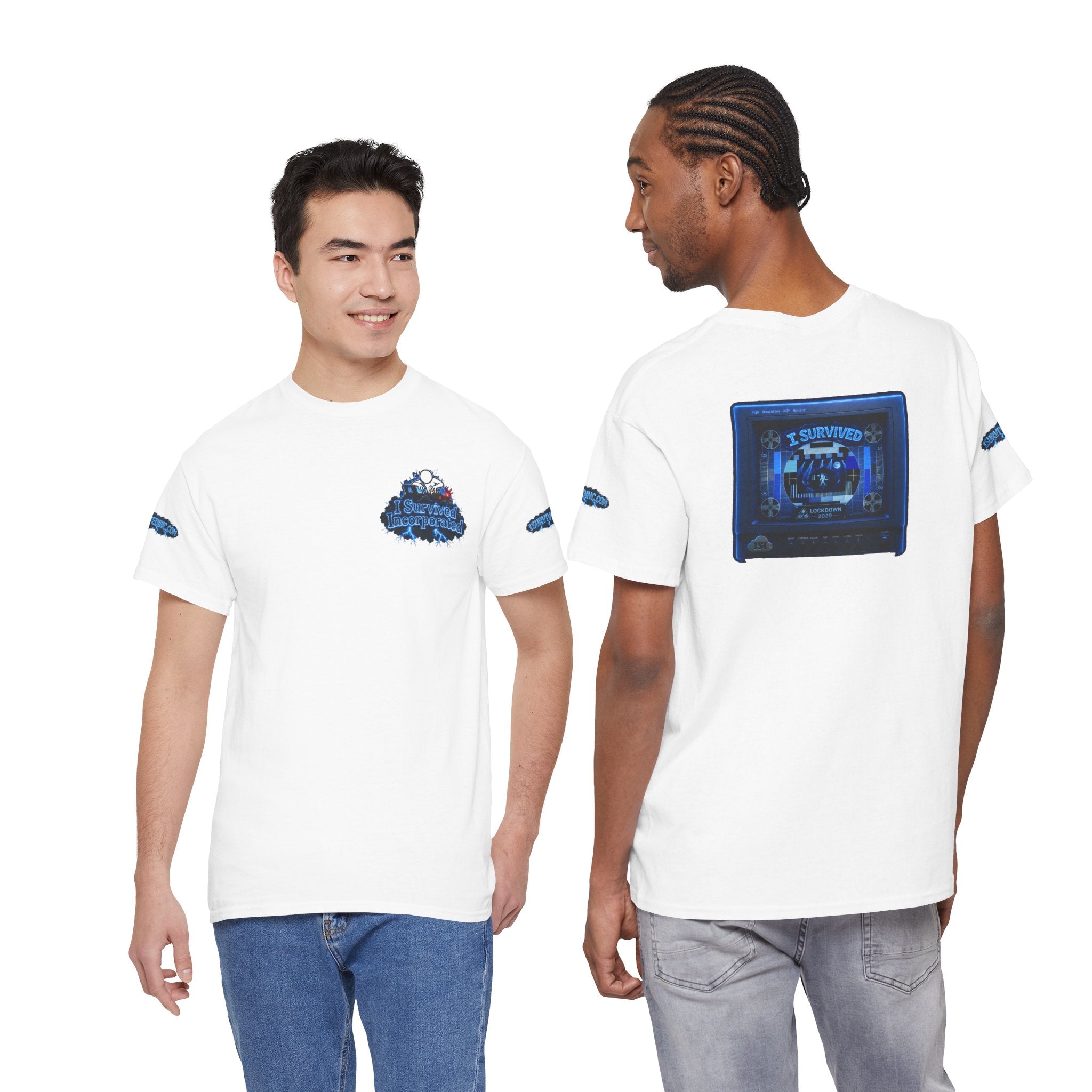 I Survived 2020 — "Please Stand By" Test Pattern Tee Lockdown Special Edition Summer Exclusive Unisex Heavy Cotton Tee
