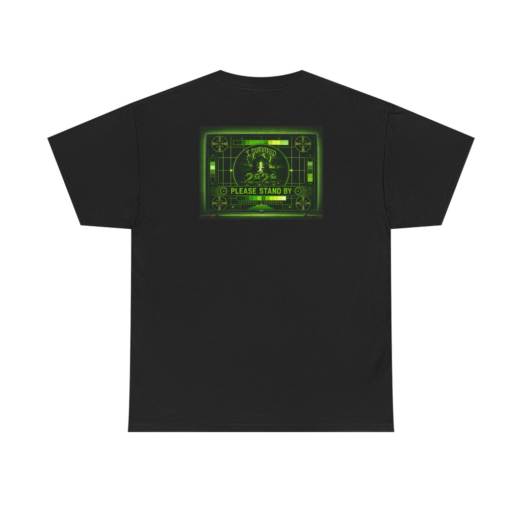 I Survived 2020 — "Please Stand By" Test Pattern Toxic Signal Tee Summer Premiere Unisex Heavy Cotton Tee