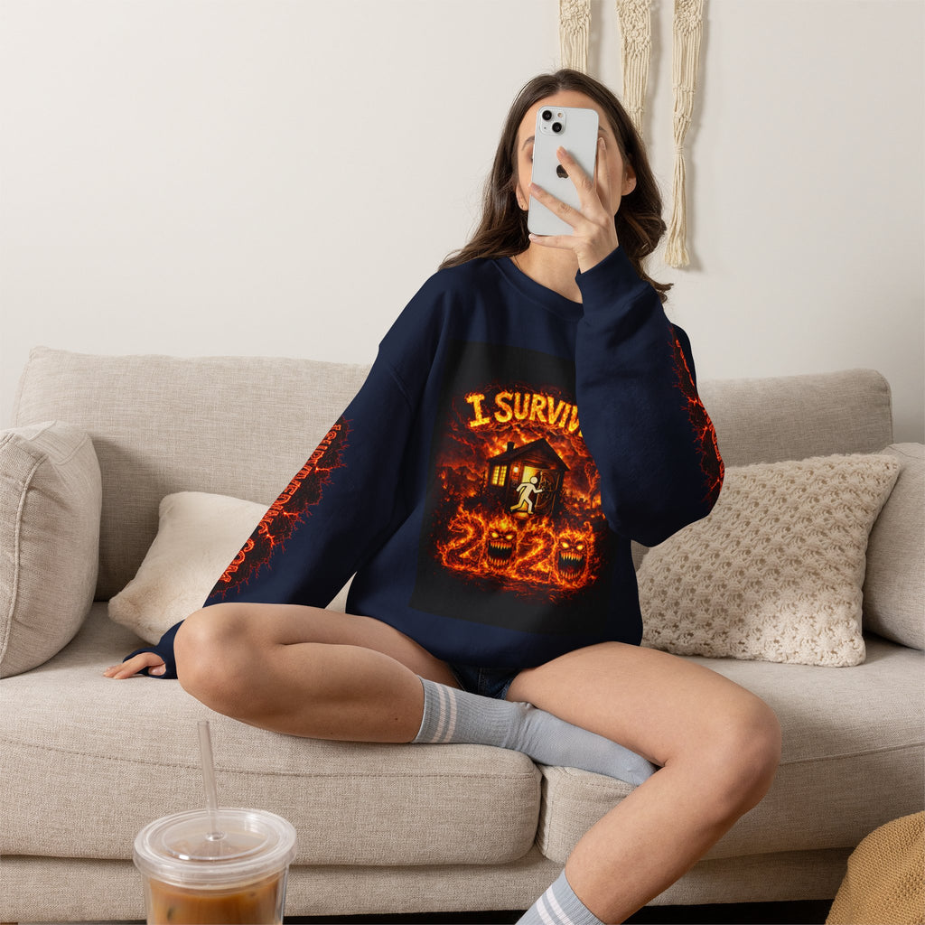 I Survived 2020 — WILDFIRES S2:E1: "Berry Creek" Memorial Unisex Heavy Blend™ Crewneck Sweatshirt