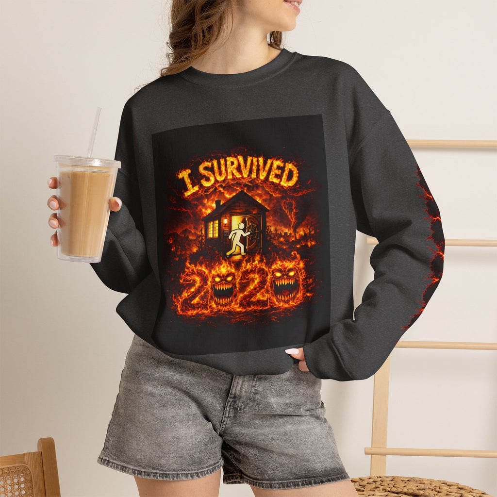 I Survived 2020 — WILDFIRES S2:E1: "Berry Creek" Memorial Unisex Heavy Blend™ Crewneck Sweatshirt