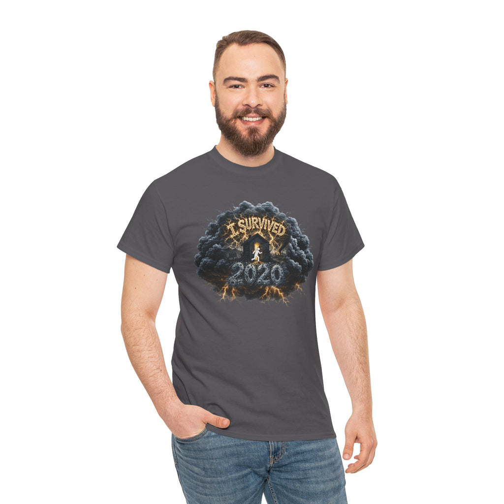 I Survived 2020 —  Deriector's Cut Original Design Teaser Tee | Season 1 Premiere Drop Unisex Heavy Cotton Tee