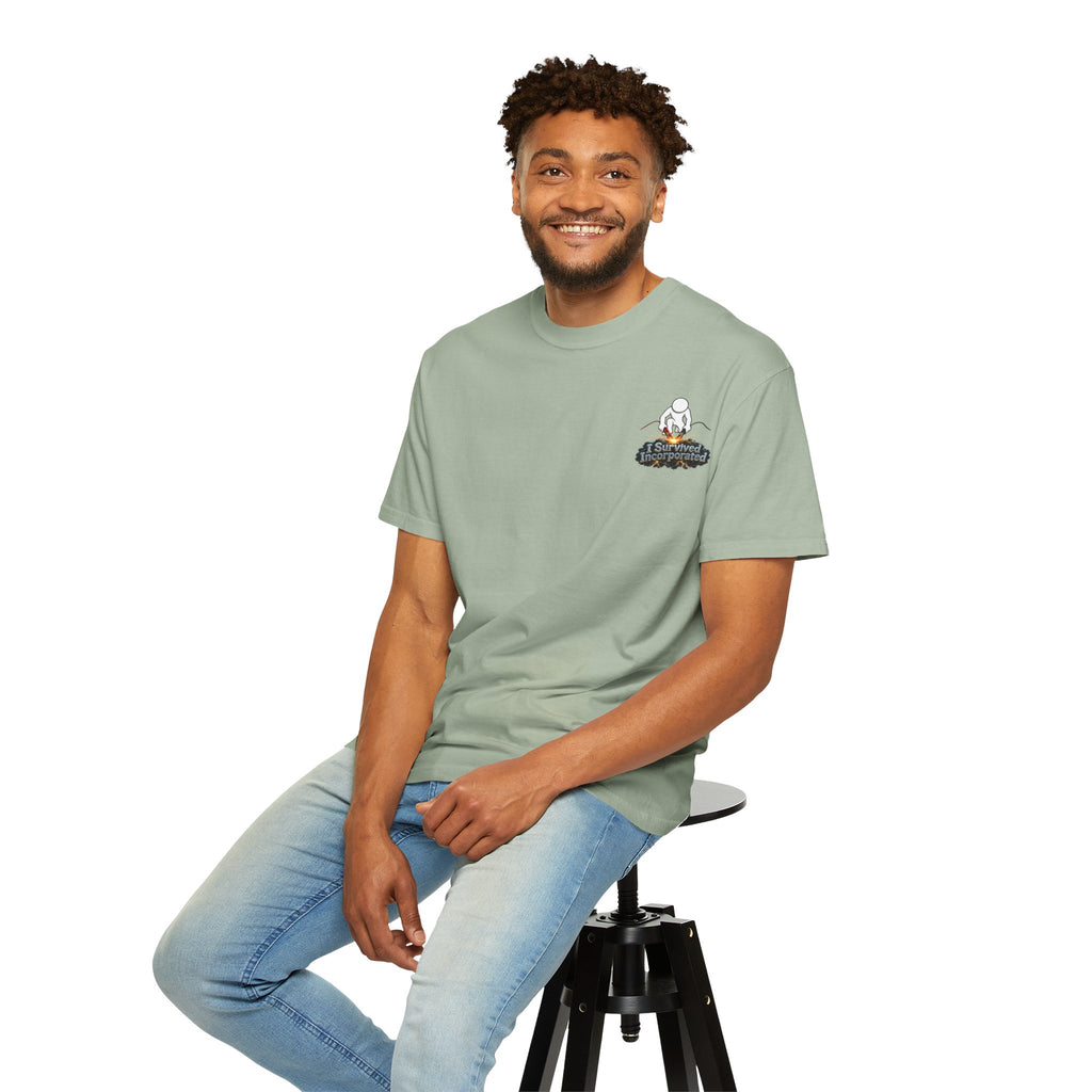 I Survived 2020 — "Please Stand By" Test Pattern Tee Summer Premier Unisex Garment-Dyed T-shirt