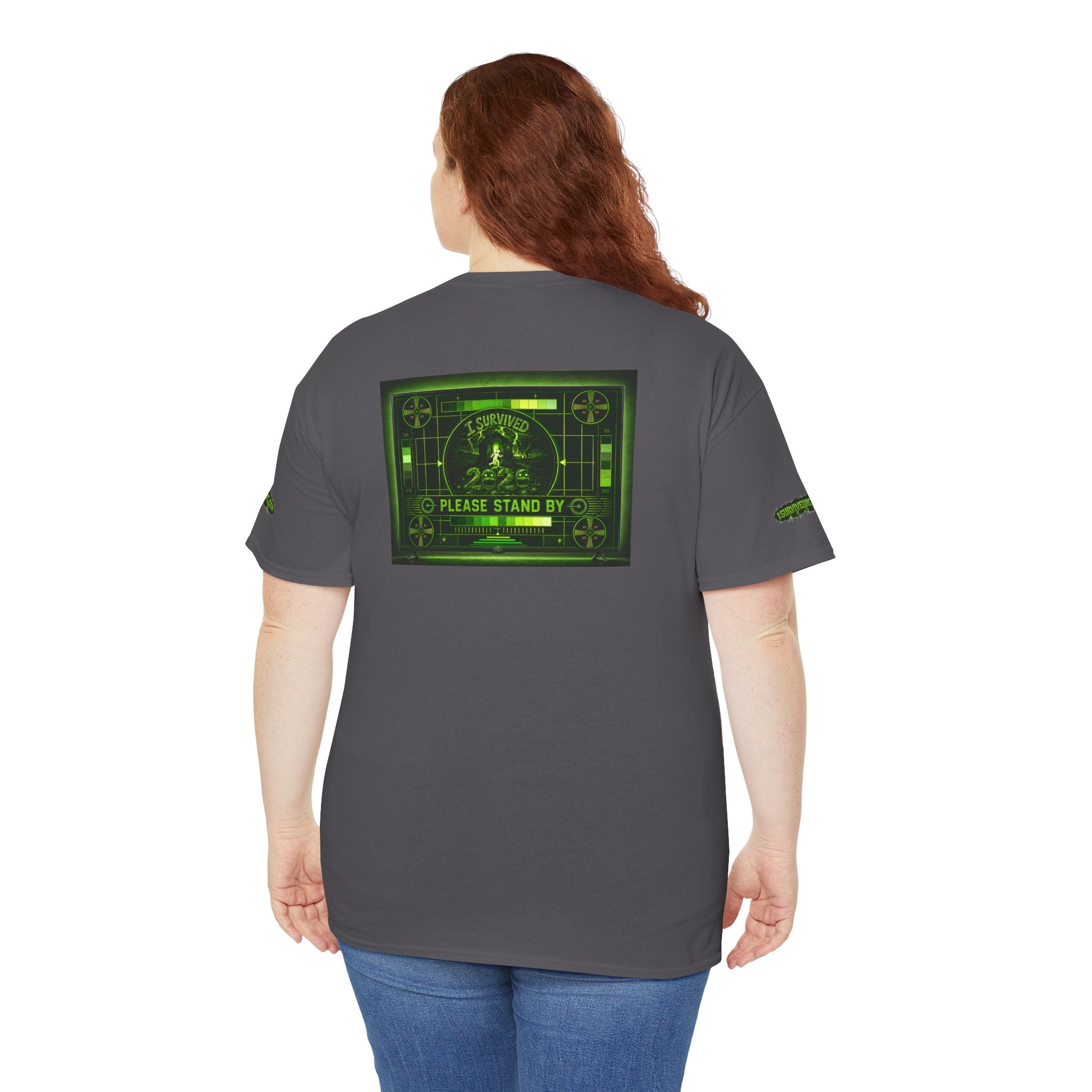 I Survived 2020 — "Please Stand By" Test Pattern Toxic Signal Tee Special Edition Summer Premiere Unisex Heavy Cotton Tee