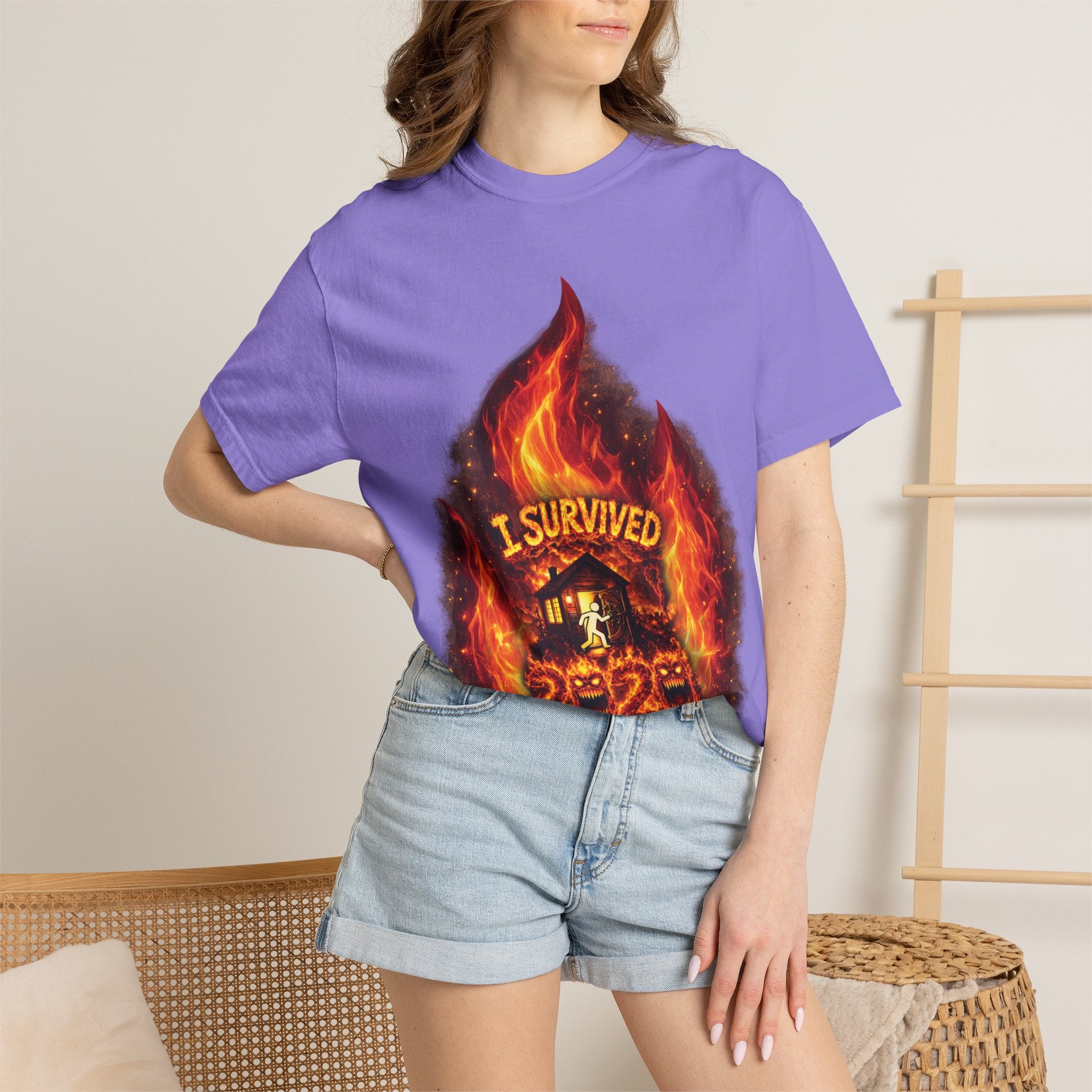 I Survived 2020 — Director's Cut S2:E3 "The California Wildfires" | Wildfire Edition Memorial Unisex Garment-Dyed T-shirt