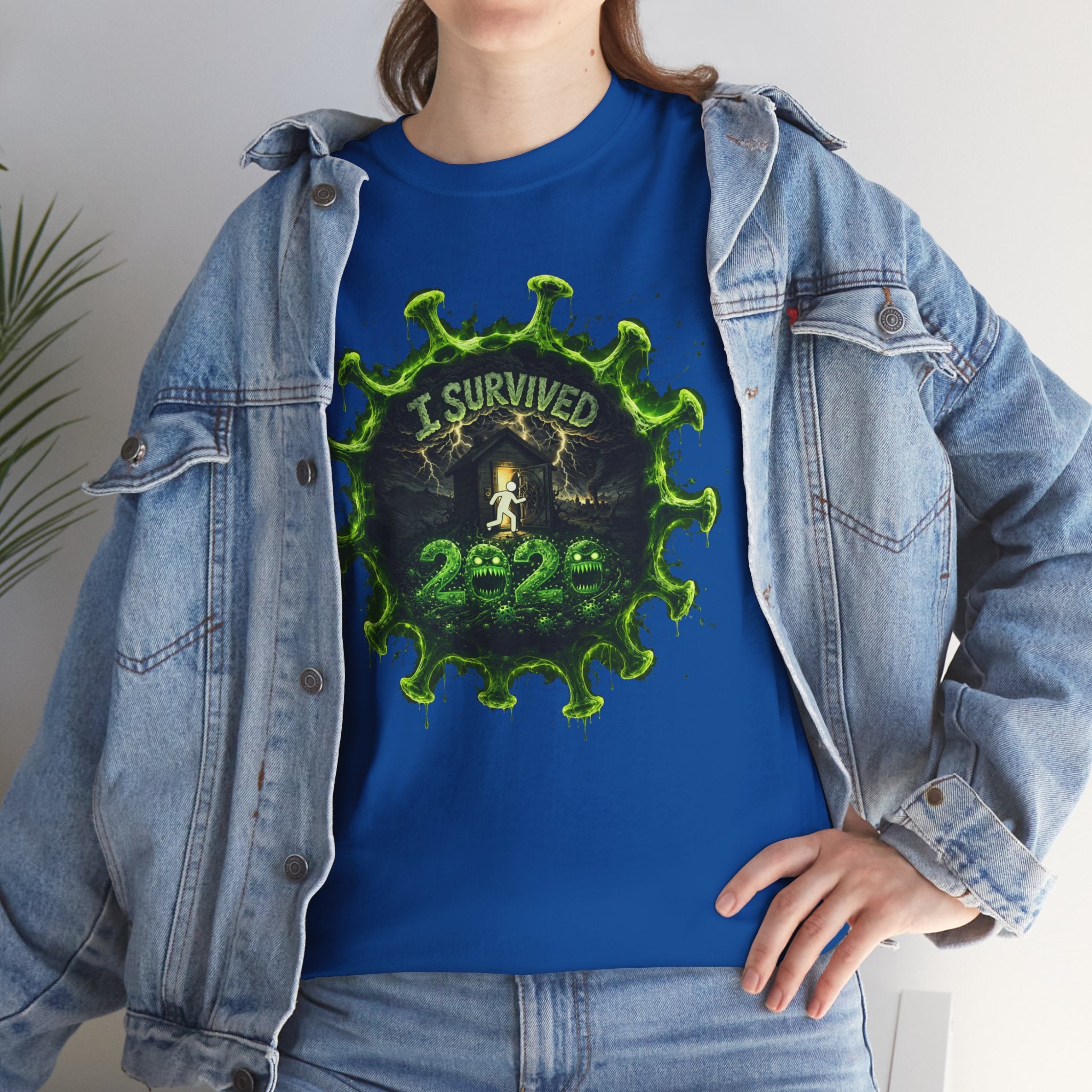 I Survived 2020 — Director's Cut S1:E1 "COVID-19: The Coronavirus" | Pandemic Edition Unisex Heavy Cotton Tee