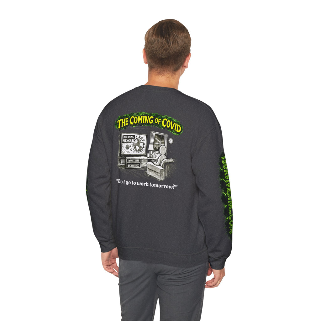 I Survived 2020 — PANDEMIC S1:E2: "The Coming of COVID" Unisex Heavy Blend™ Crewneck Sweatshirt