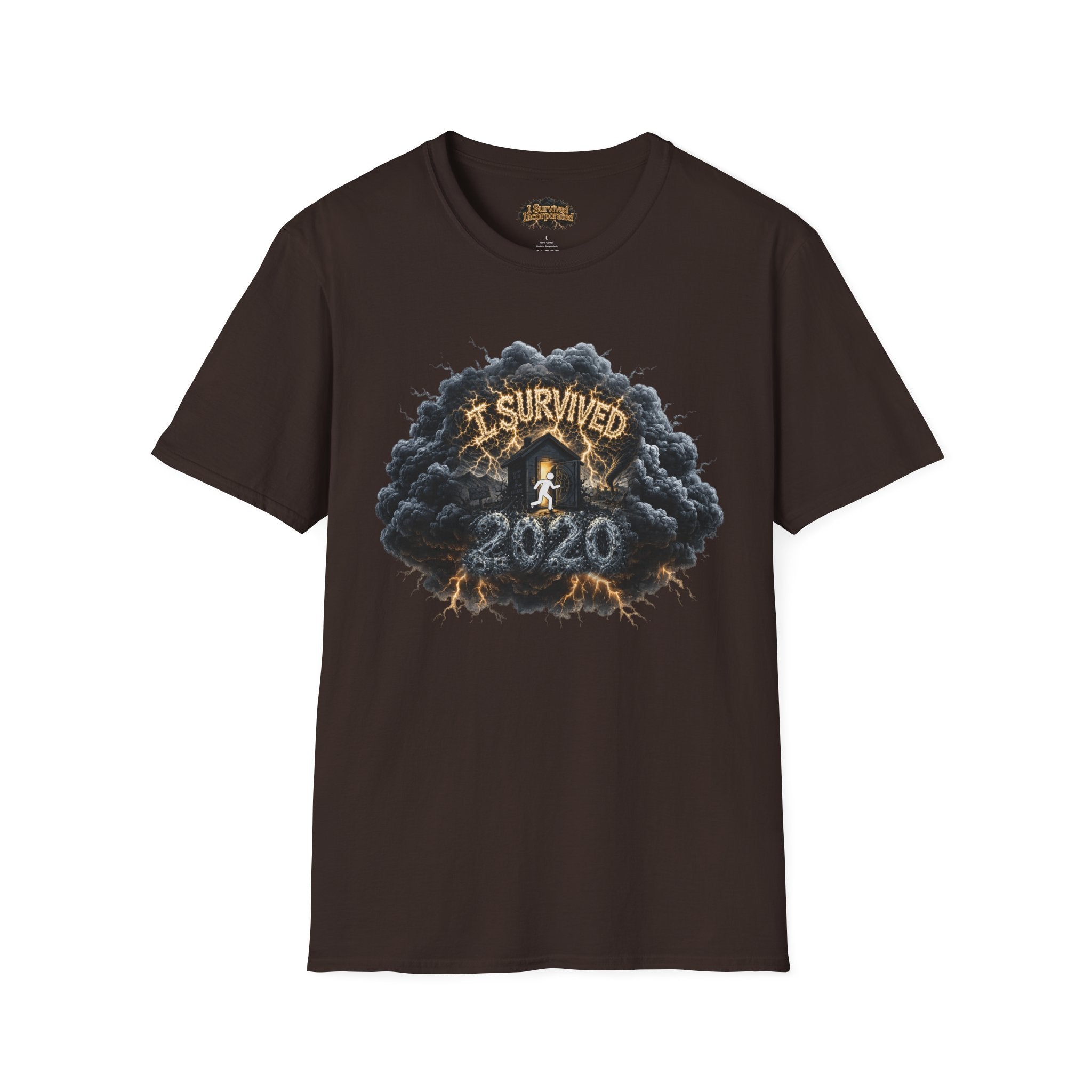 I Survived 2020 — Director's Cut Original Design Teaser Tee | Season 1 Premiere Drop Unisex Softstyle T-Shirt
