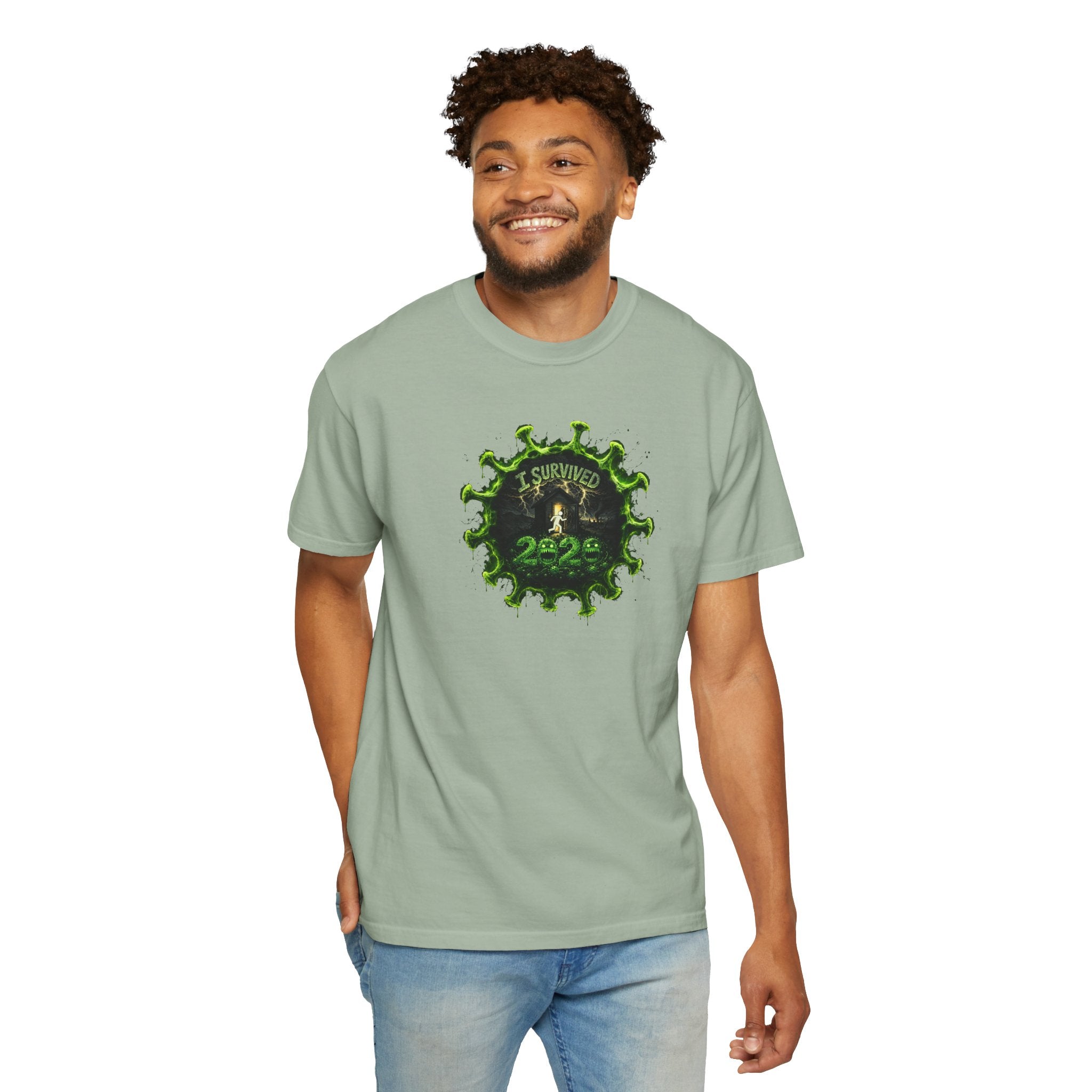 I Survived 2020 — PANDEMIC S1:E5: Director's Cut "Delivery Doomsday" Unisex Garment-Dyed T-shirt