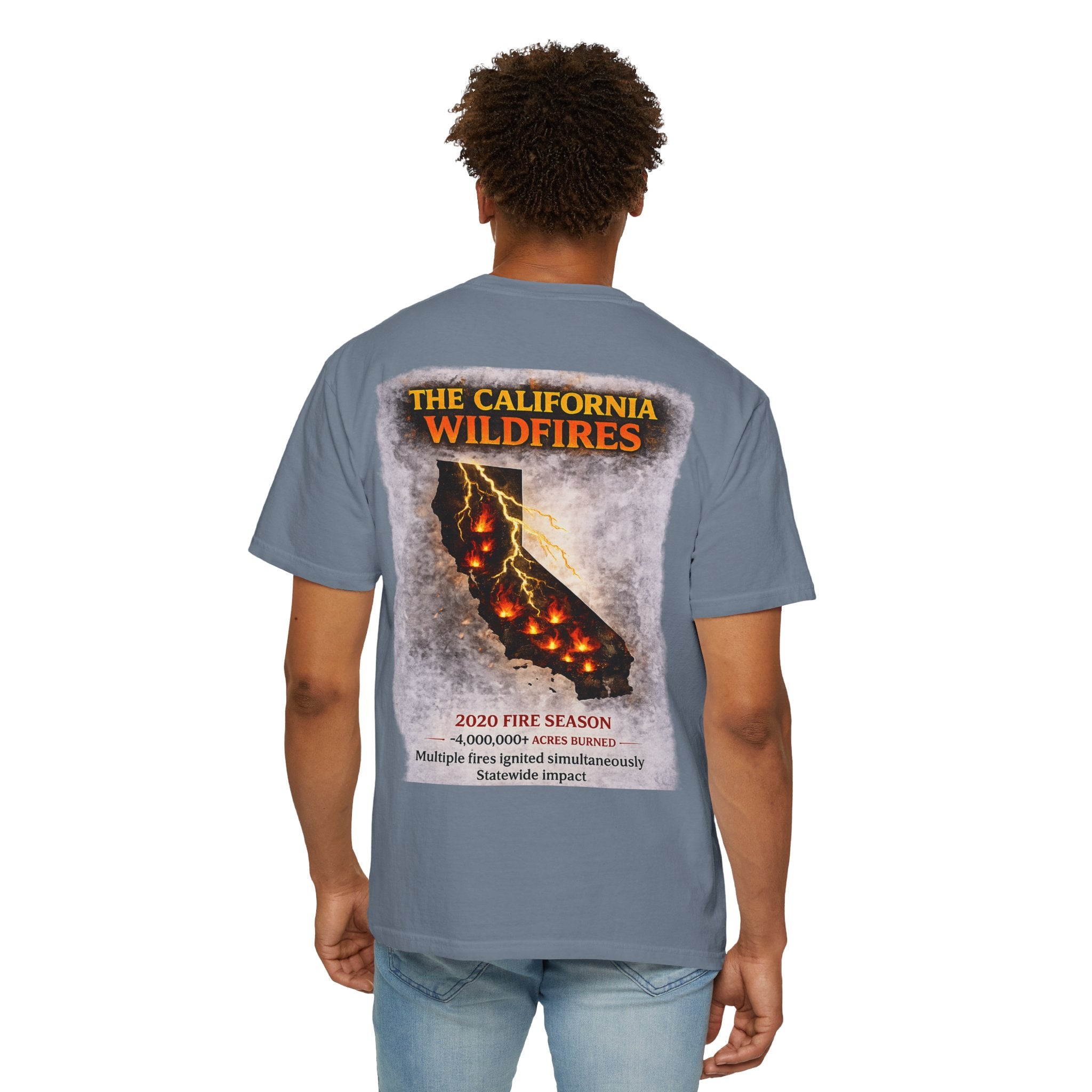 I Survived 2020 — WILDFIRES S2:E3 "The California Wildfires" Memorial Unisex Garment-Dyed T-shirt