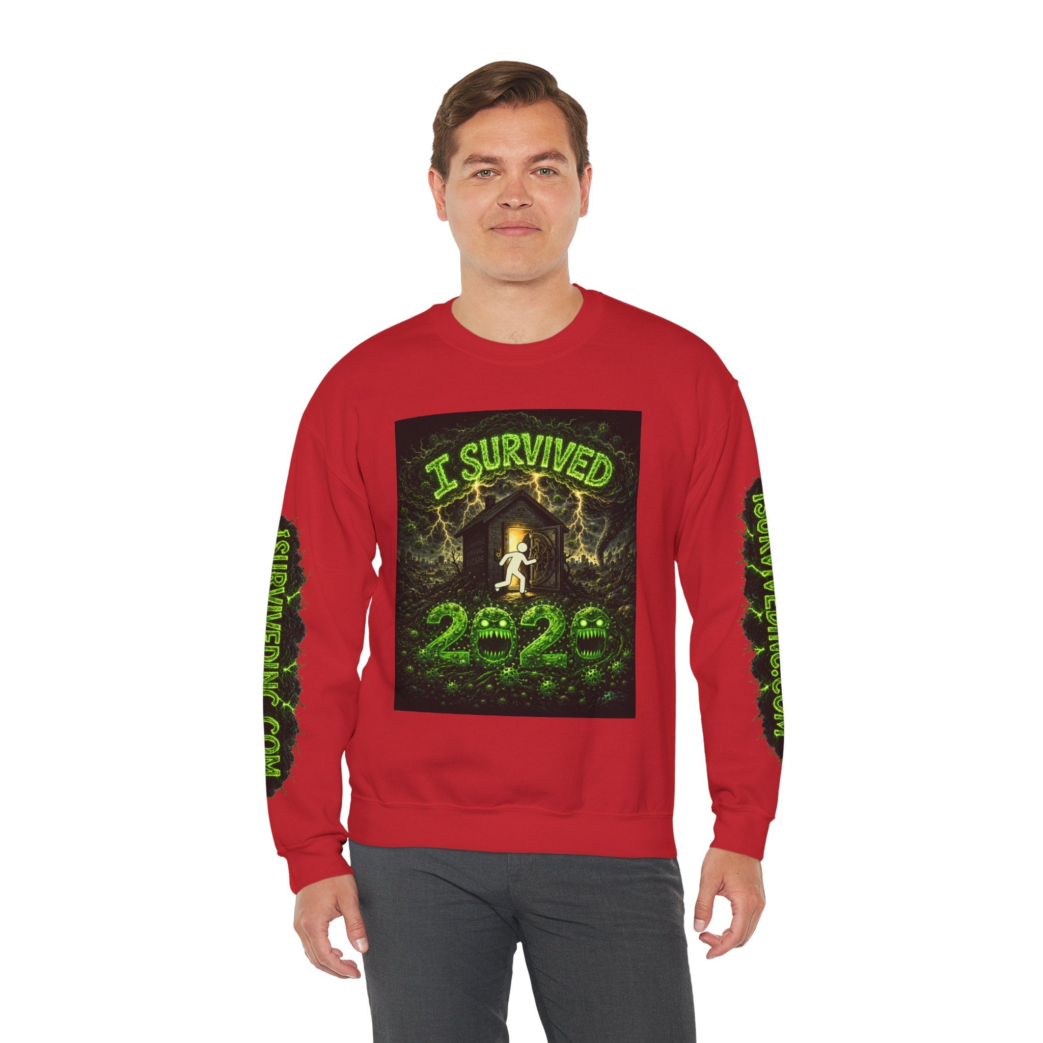 I Survived 2020 — PANDEMIC S1:E5: "Delivery Doomsday" Unisex Heavy Blend™ Crewneck Sweatshirt
