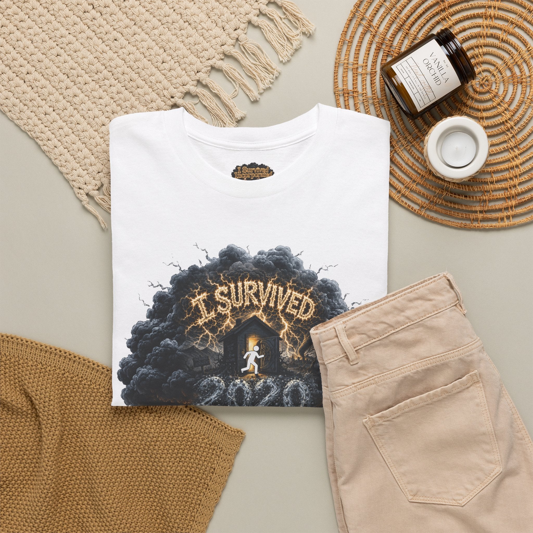 I Survived 2020 — Director's Cut Original Design Teaser Tee | Season 1 Premiere Drop Unisex Heavy Cotton Tee