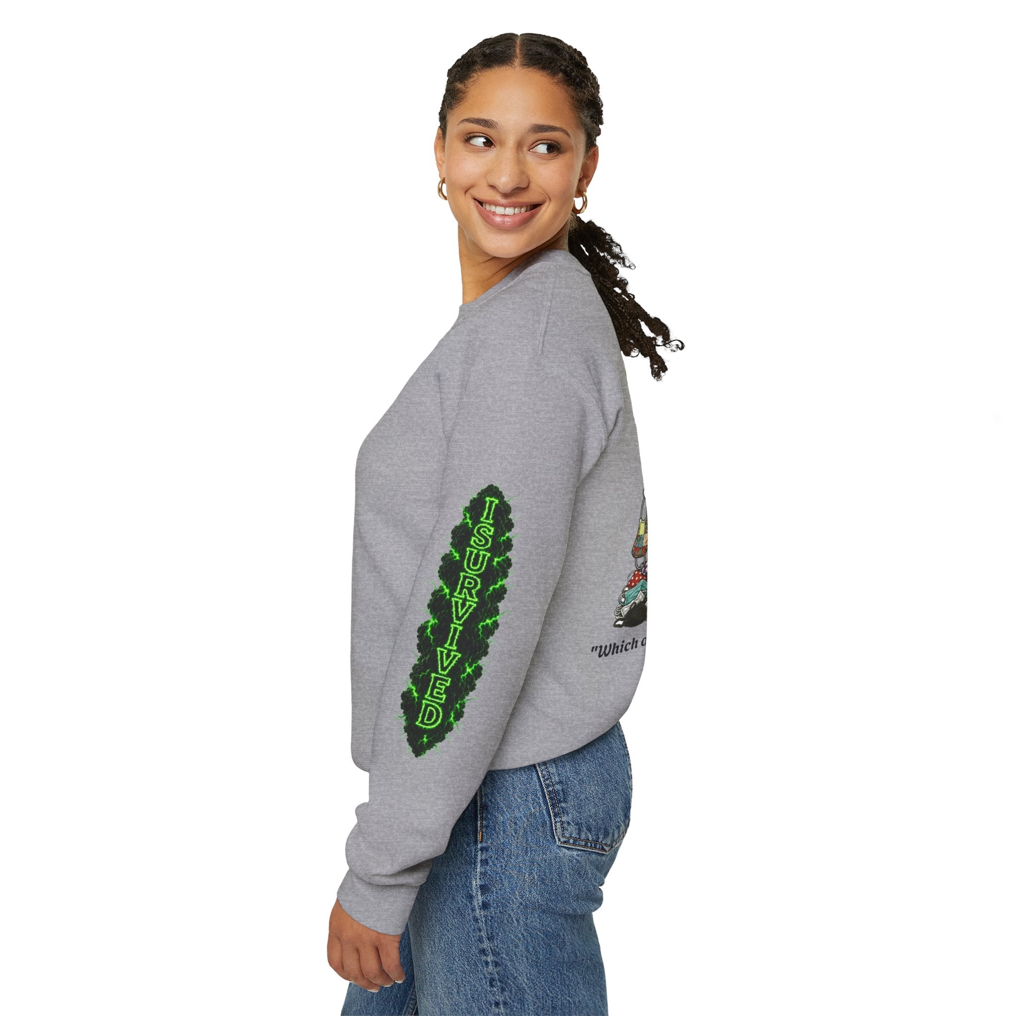 I Survived 2020 — PANDEMIC S1:E4: Director's Cut "Mask Madness" Unisex Heavy Blend™ Crewneck Sweatshirt