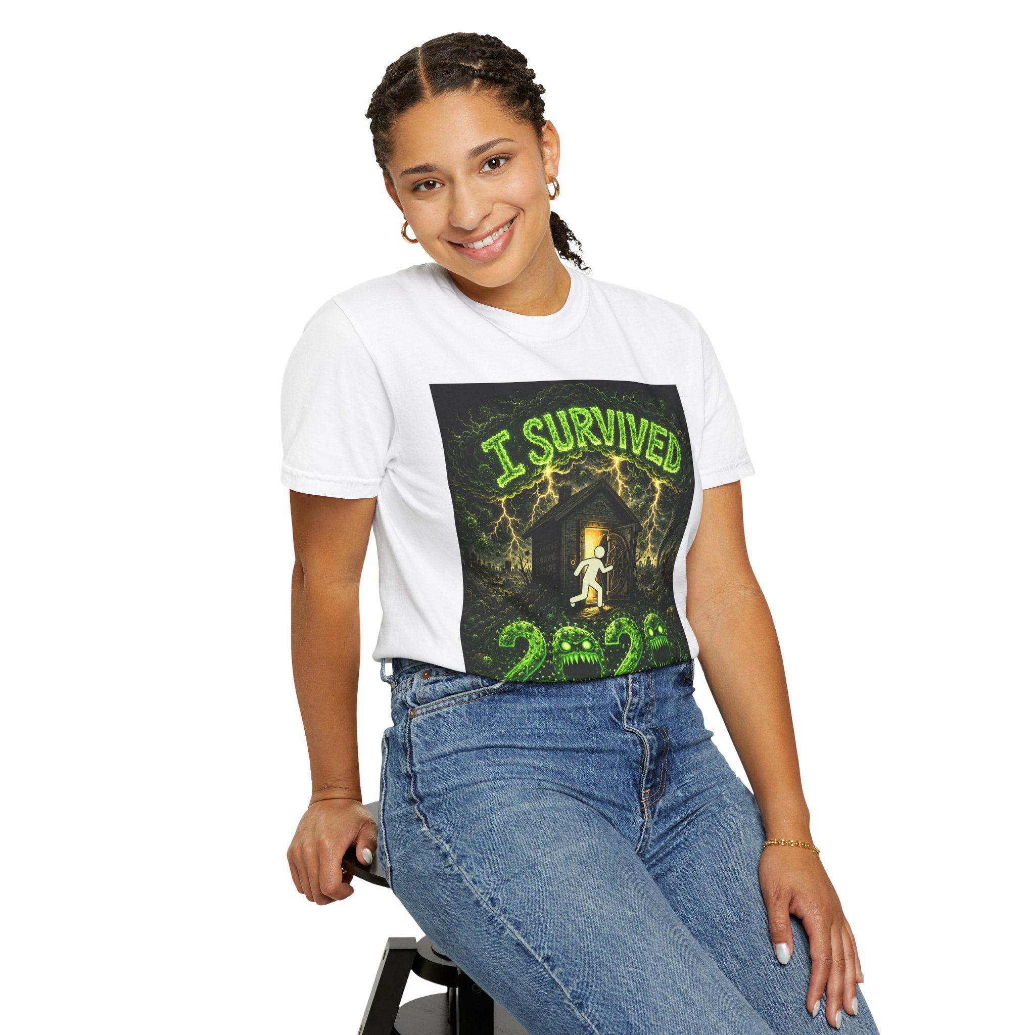 I Survived 2020 — S1:E1 "COVID-19: The Coronavirus" | Pandemic Edition Unisex Garment-Dyed T-shirt
