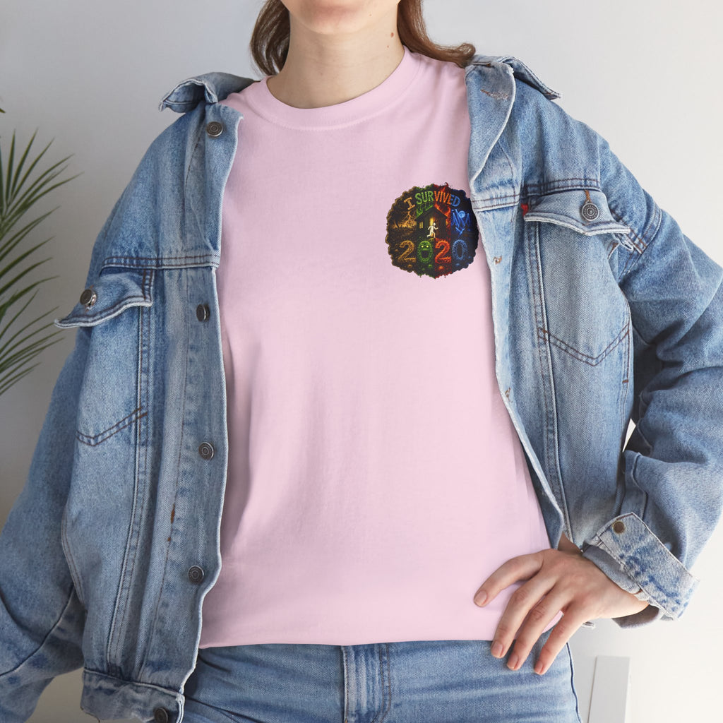 I Survived 2020 — "No Signal" Test Pattern Tee Alien Broadcast Finale Summer Premiere Unisex Heavy Cotton Tee