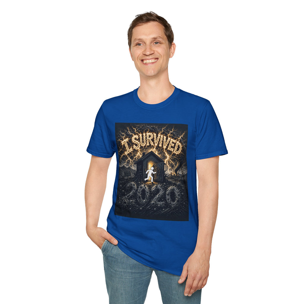 I Survived 2020 — Original Design Teaser Tee | Season 1 Premiere Drop Unisex Softstyle T-Shirt