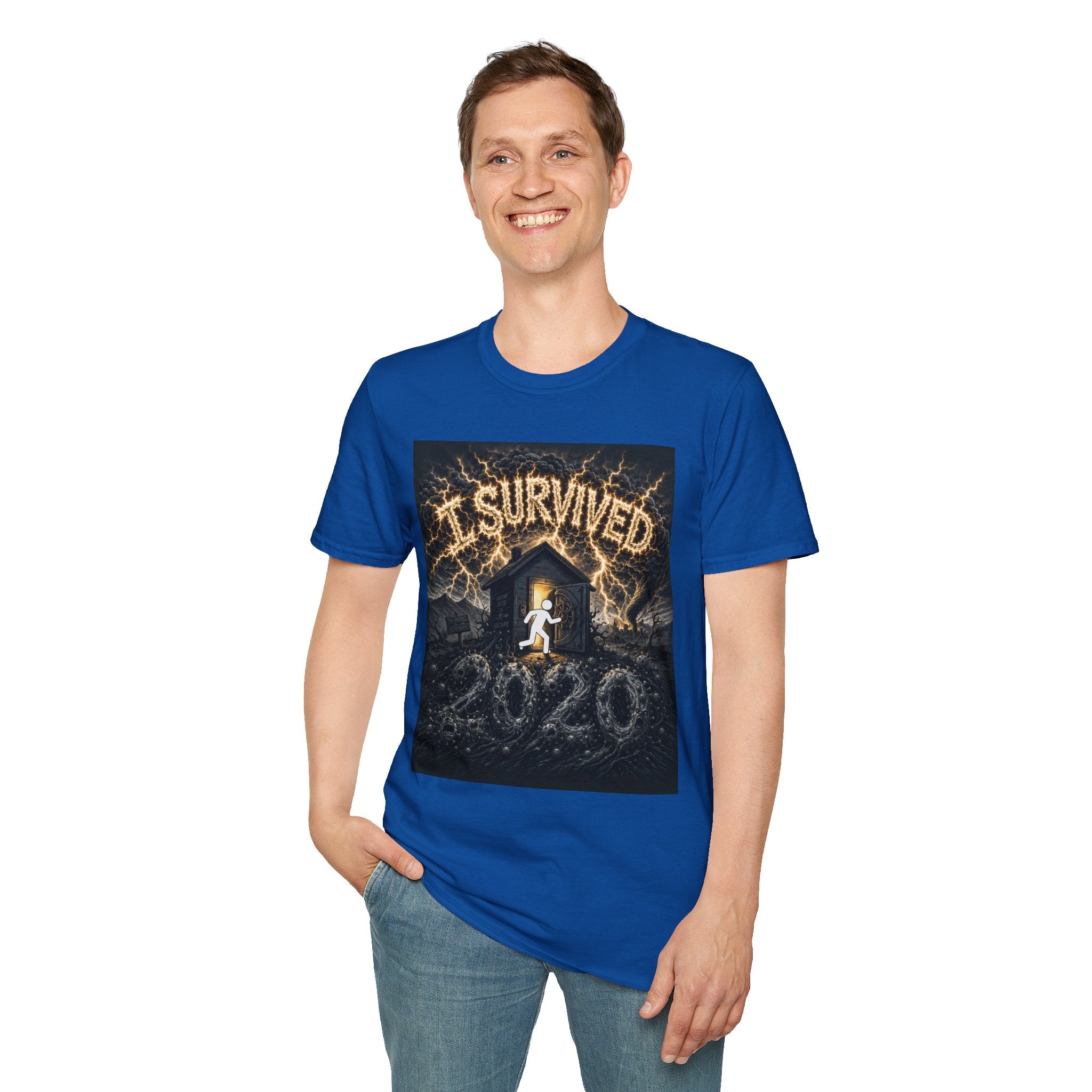 I Survived 2020 — Original Design Teaser Tee | Season 1 Premiere Drop Unisex Softstyle T-Shirt