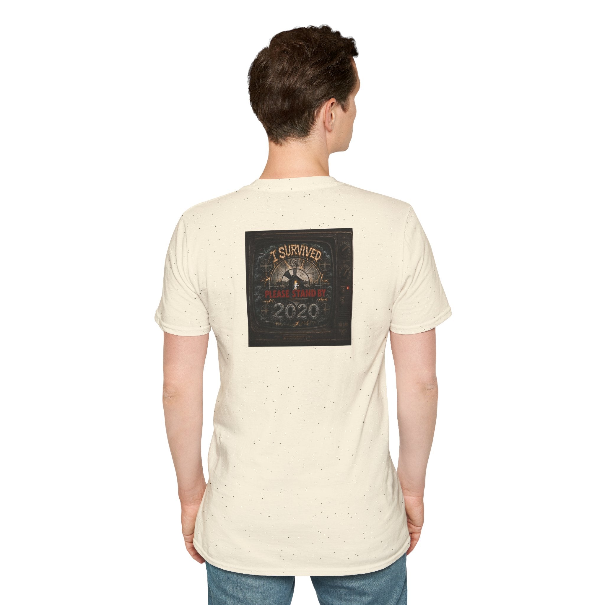 I Survived 2020 — "Please Stand By" Test Pattern Tee Summer Premier Unisex Softstyle T-Shirt