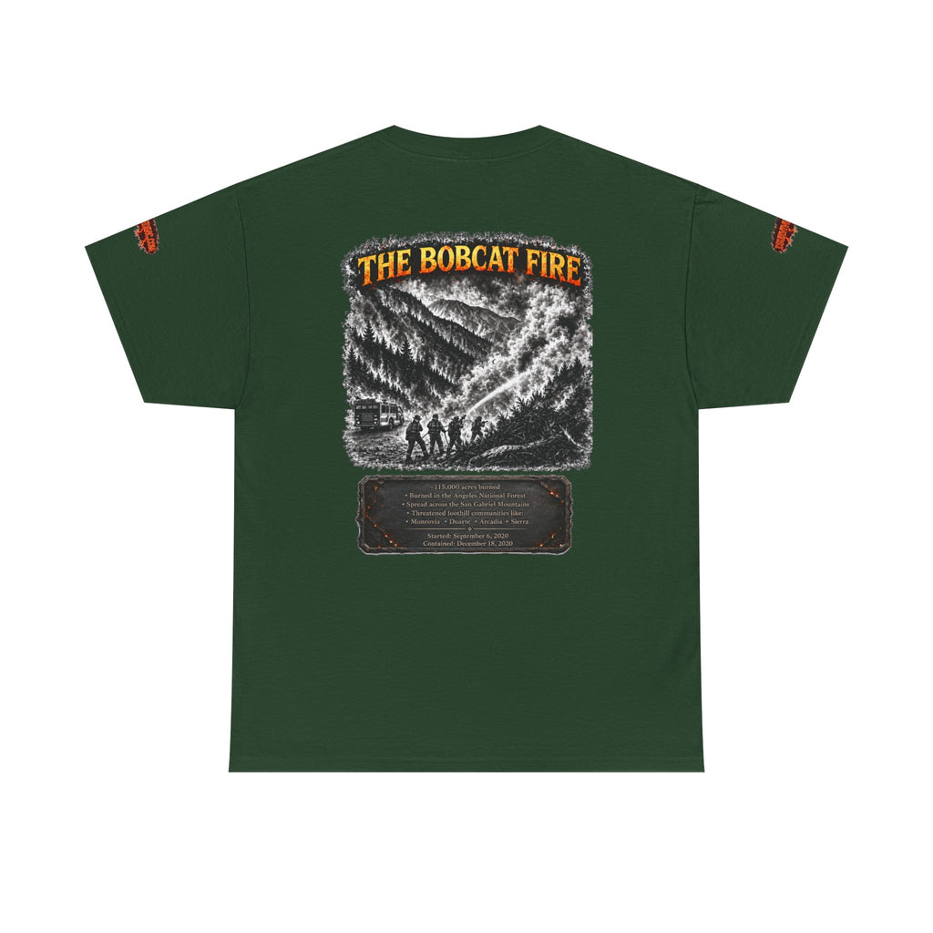 I Survived 2020 — WILDFIRES S2:E2: Director's Cut Special Edition "The Bobcat Fire" Memorial Unisex Heavy Cotton Tee