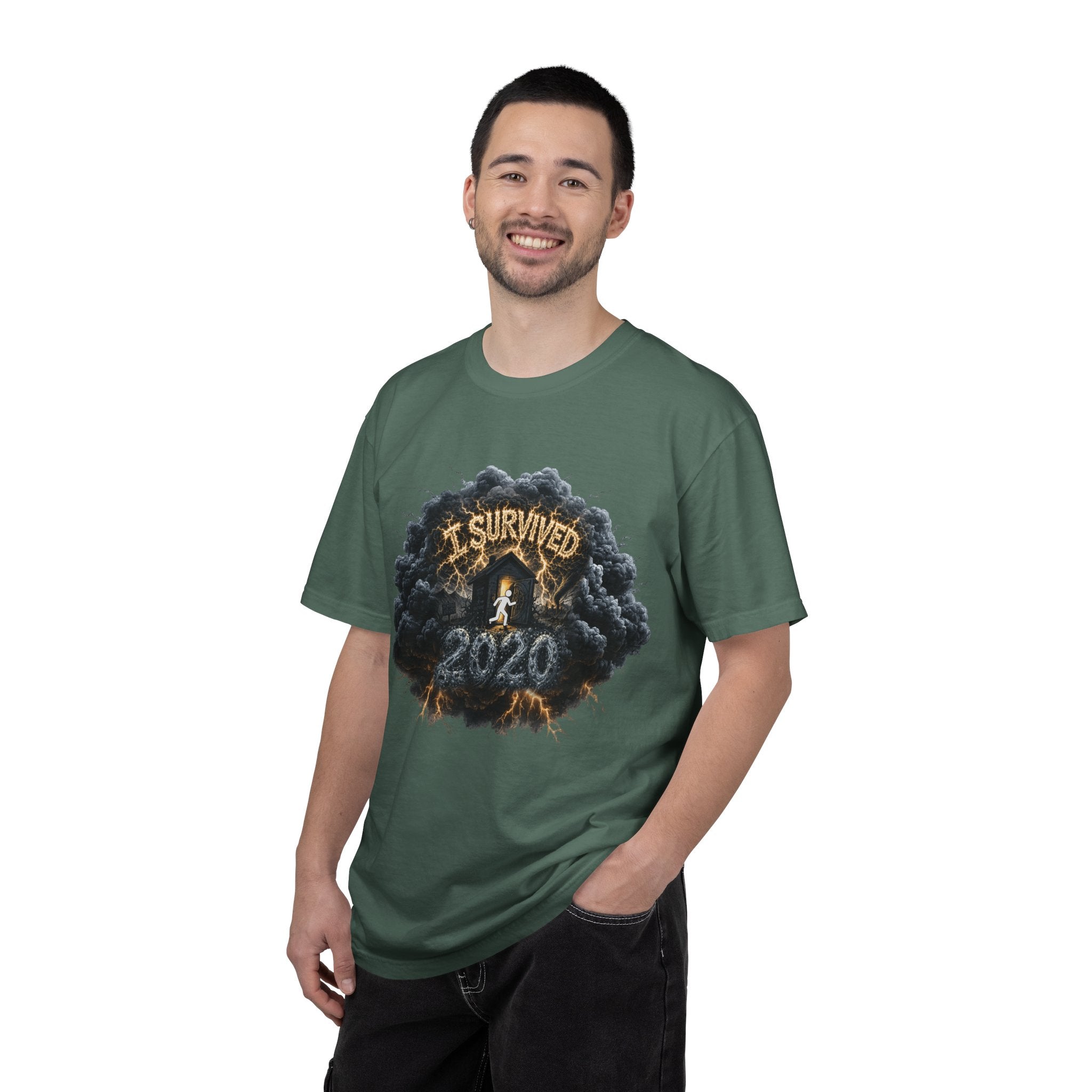 I Survived 2020 — Director's Cut Original Design Teaser Tee | Season 1 Premiere Drop Unisex Garment-Dyed T-shirt
