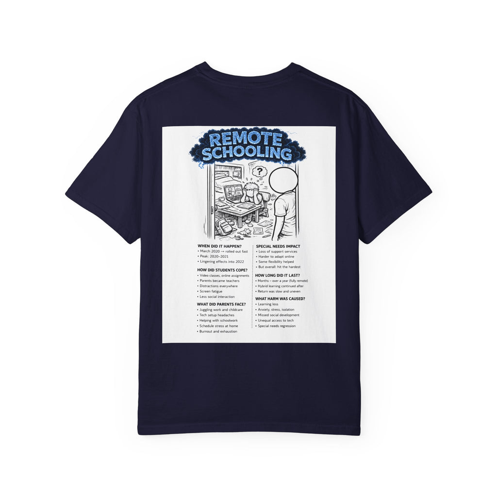 I Survived 2020 — S3:E3 "Remote Schooling" | Lockdown Edition Documentary Unisex Garment-Dyed T-shirt