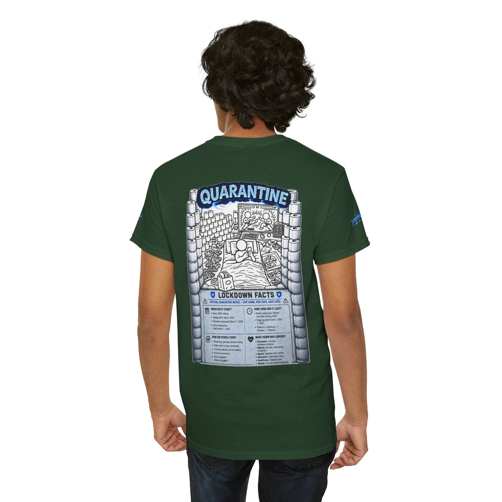 I Survived 2020 — LOCKDOWN S3:E1: Director's Cut Special Edition "Quarantine" Unisex Heavy Cotton Tee