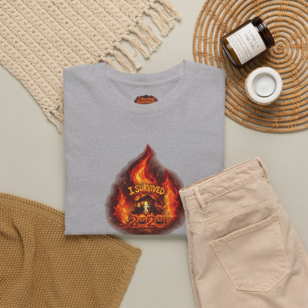 I Survived 2020 —  WILDFIRES S2:E3: Director's Cut Special Edition "The California Wildfires" Memorial Unisex Heavy Cotton Tee