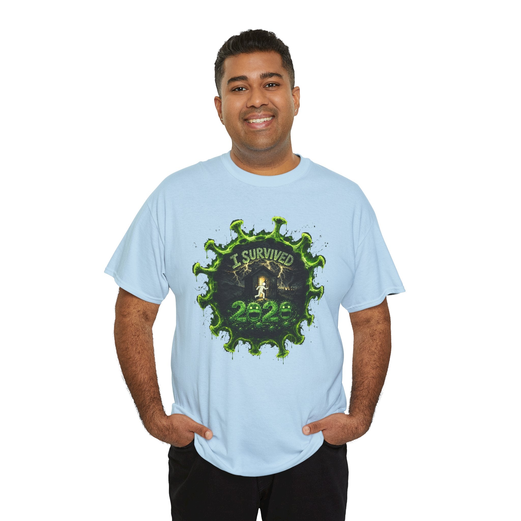 I Survived 2020 — Director's Cut S1:E2 "The Coming of COVID" | Pandemic Edition Unisex Heavy Cotton Tee