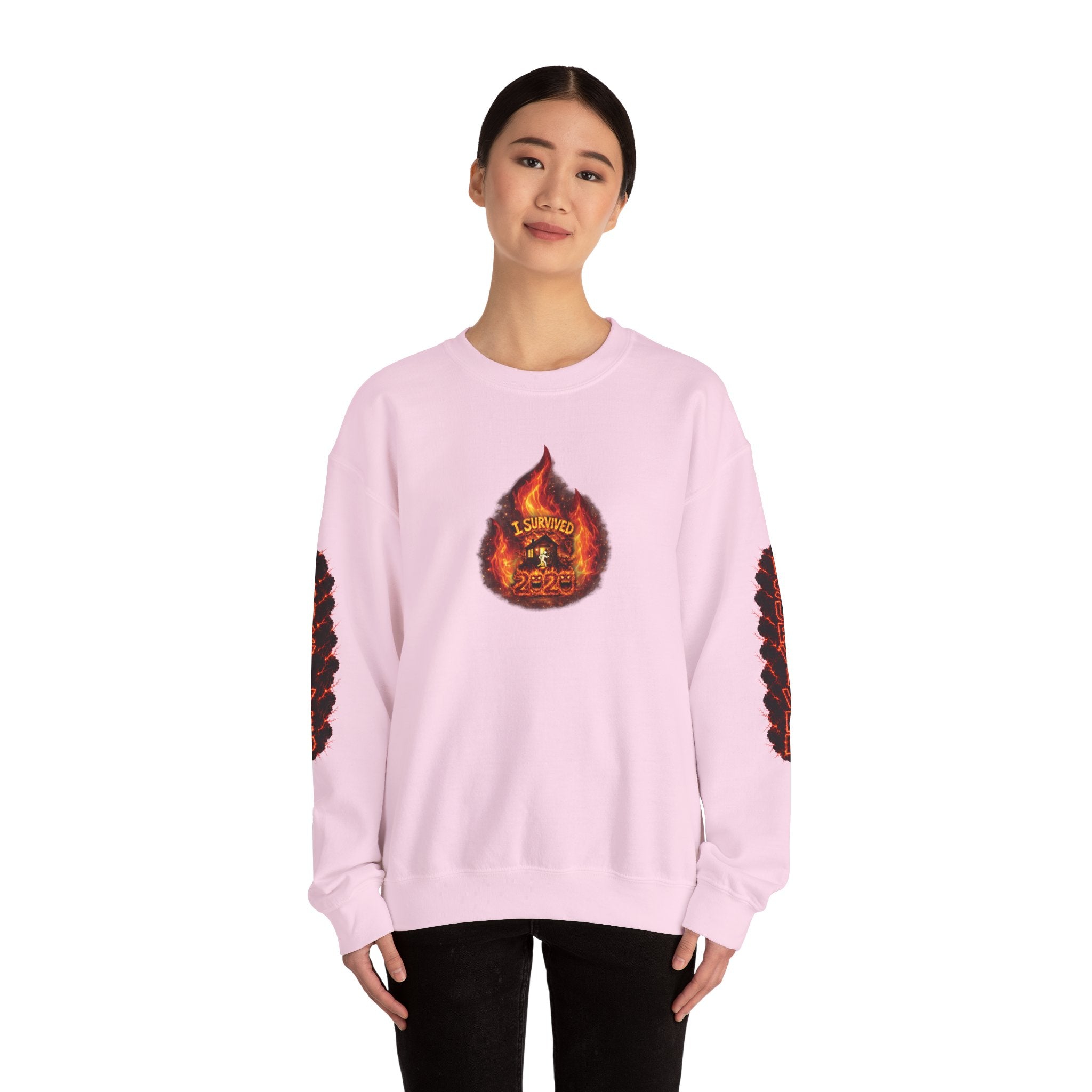 I Survived 2020 — WILDFIRES S2:E3: Director's Cut "The California Wildfires" Memorial Unisex Heavy Blend™ Crewneck Sweatshirt