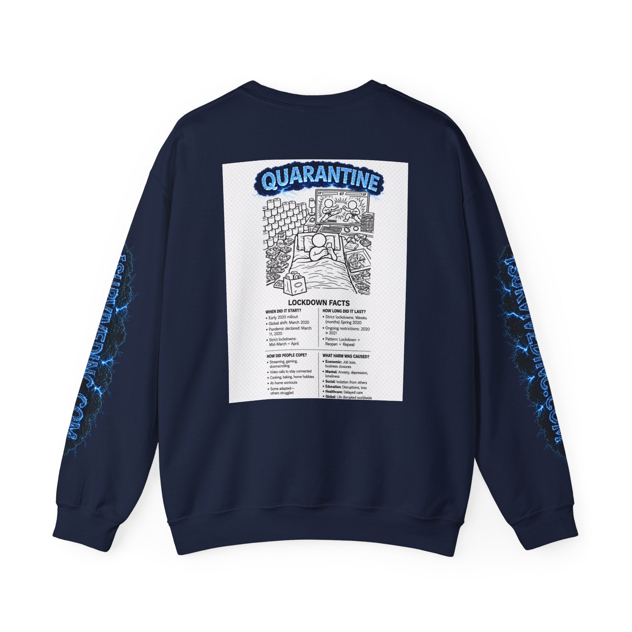 I Survived 2020 — S3:E1 "Quarantine" | Lockdown Edition Documentary Unisex Heavy Blend™ Crewneck Sweatshirt