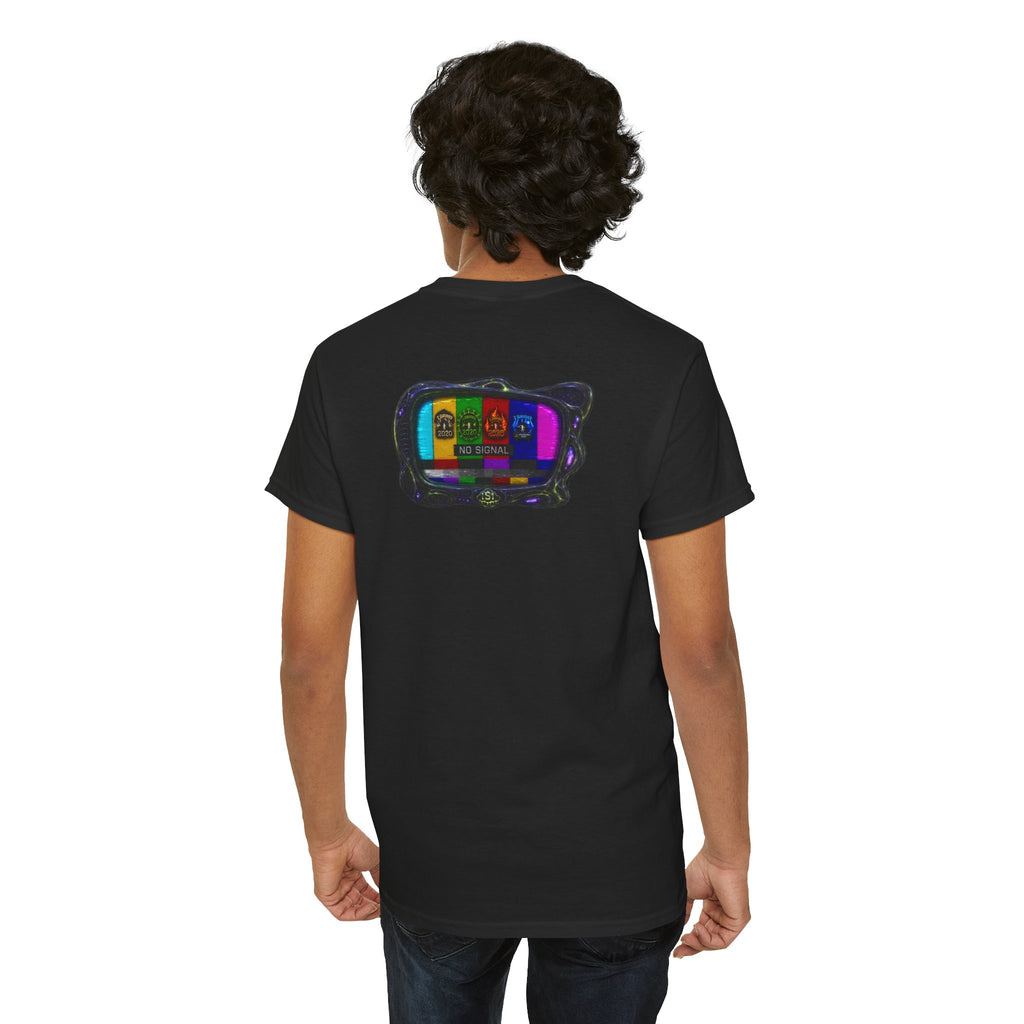 I Survived 2020 — "No Signal" Test Pattern Tee Alien Broadcast Finale Summer Premiere Unisex Heavy Cotton Tee