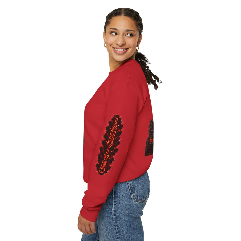 I Survived 2020 — Director's Cut S2:E2 "The Bobcat Fire" | Wildfire Edition Memorial Unisex Heavy Blend™ Crewneck Sweatshirt