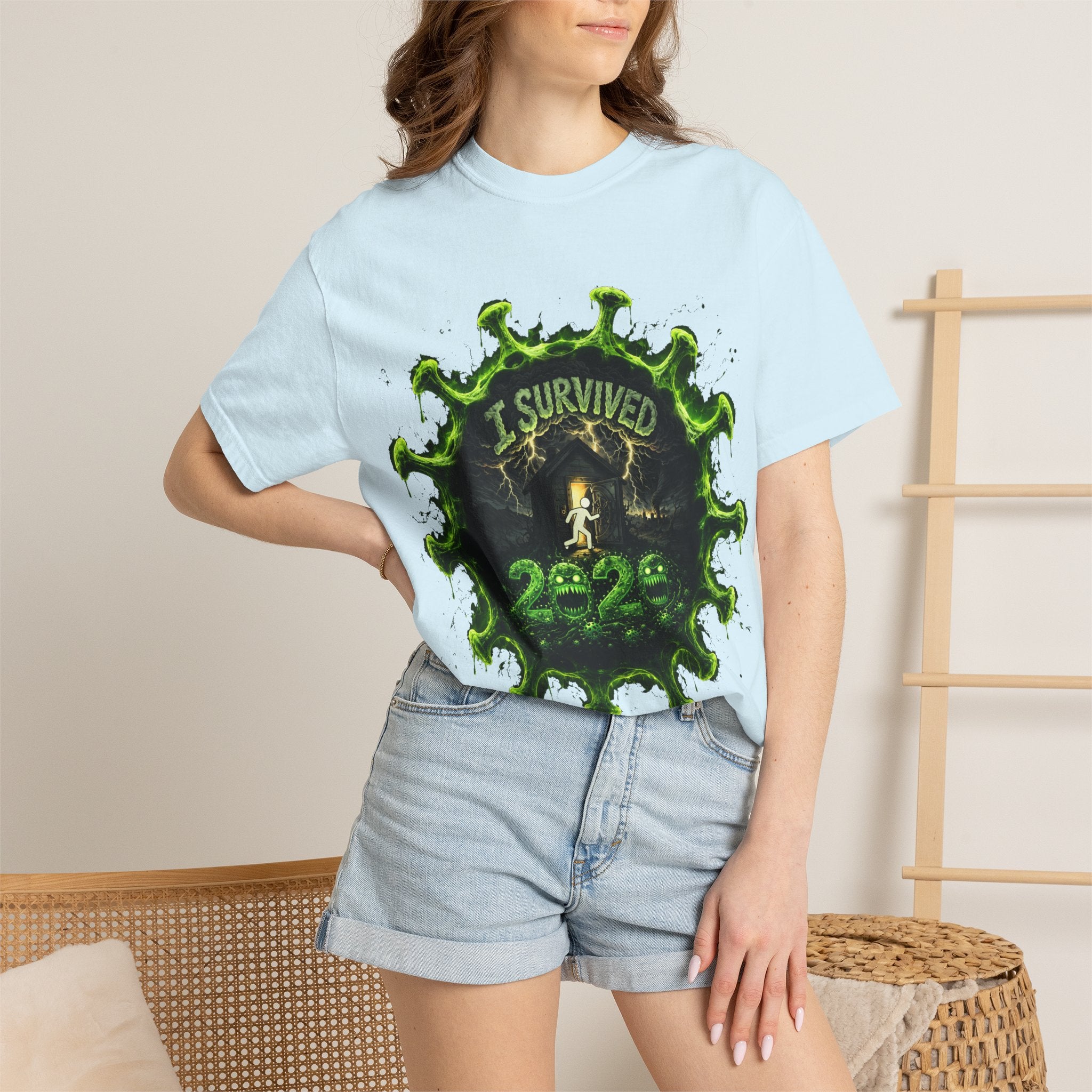 I Survived 2020 — Director's Cut S1:E4 "Mask Madness Mayhem Moment" | Pandemic Edition Unisex Garment-Dyed T-shirt