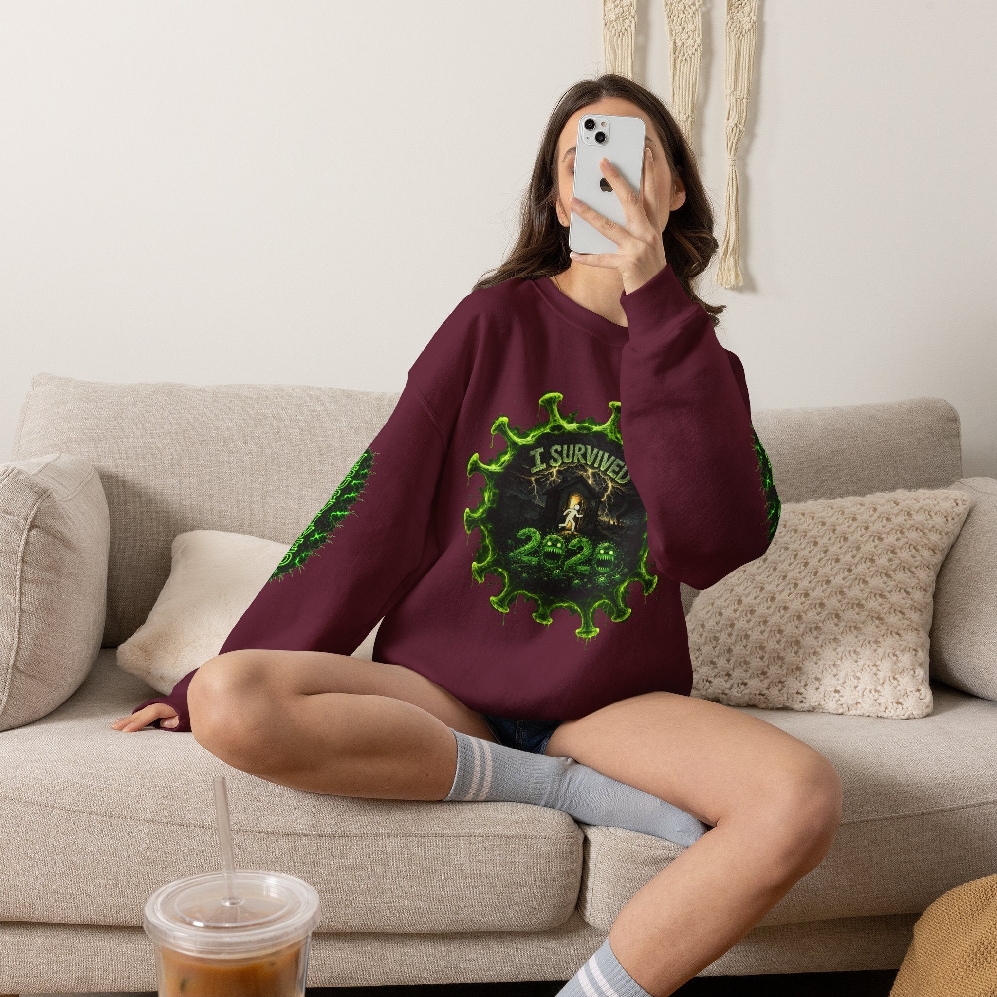 I Survived 2020 — Director's Cut S1:E2 "The Coming of COVID" | Pandemic Edition Unisex Heavy Blend™ Crewneck Sweatshirt