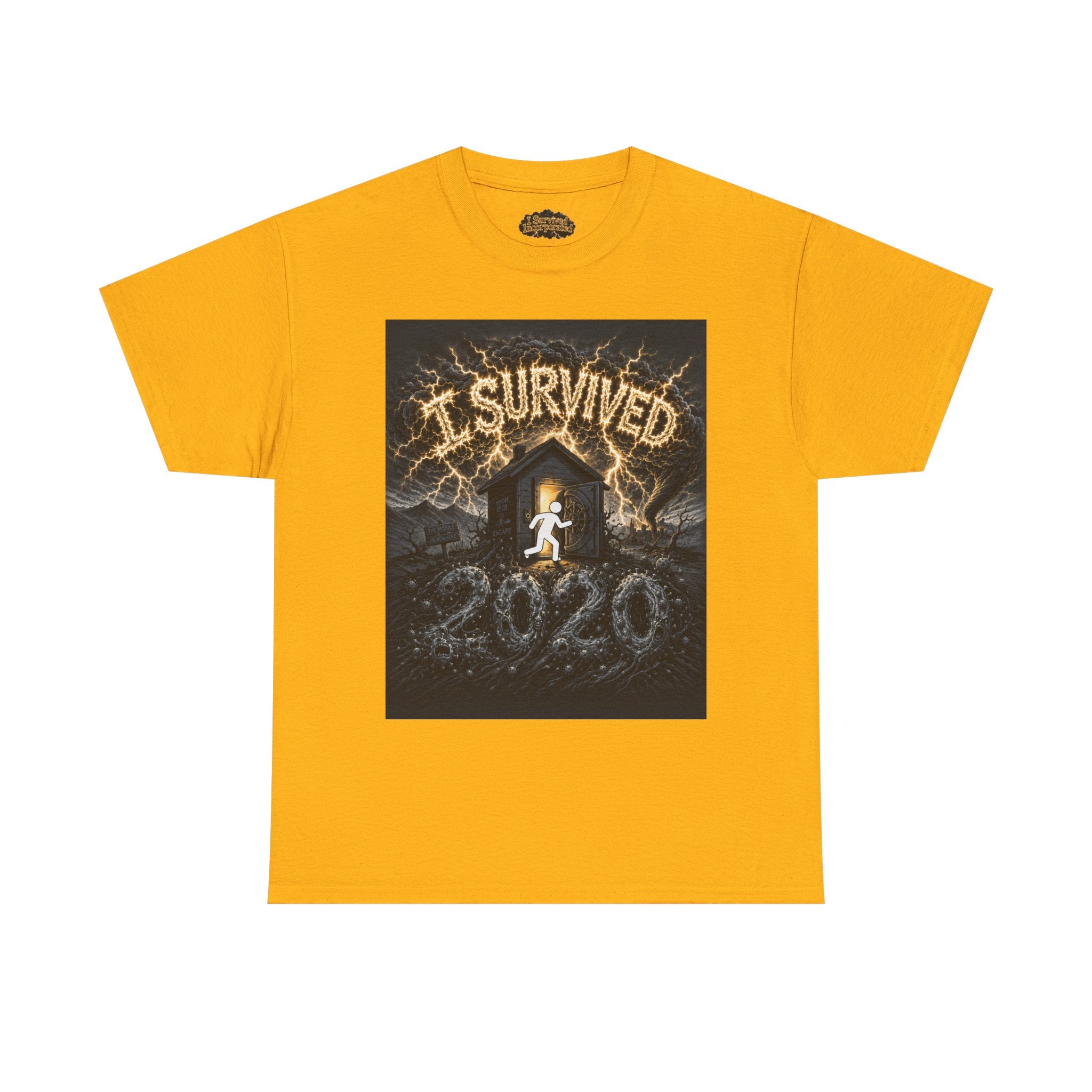 I Survived 2020 — Original Design Teaser Tee | Season 1 Premiere Drop Unisex Heavy Cotton Tee