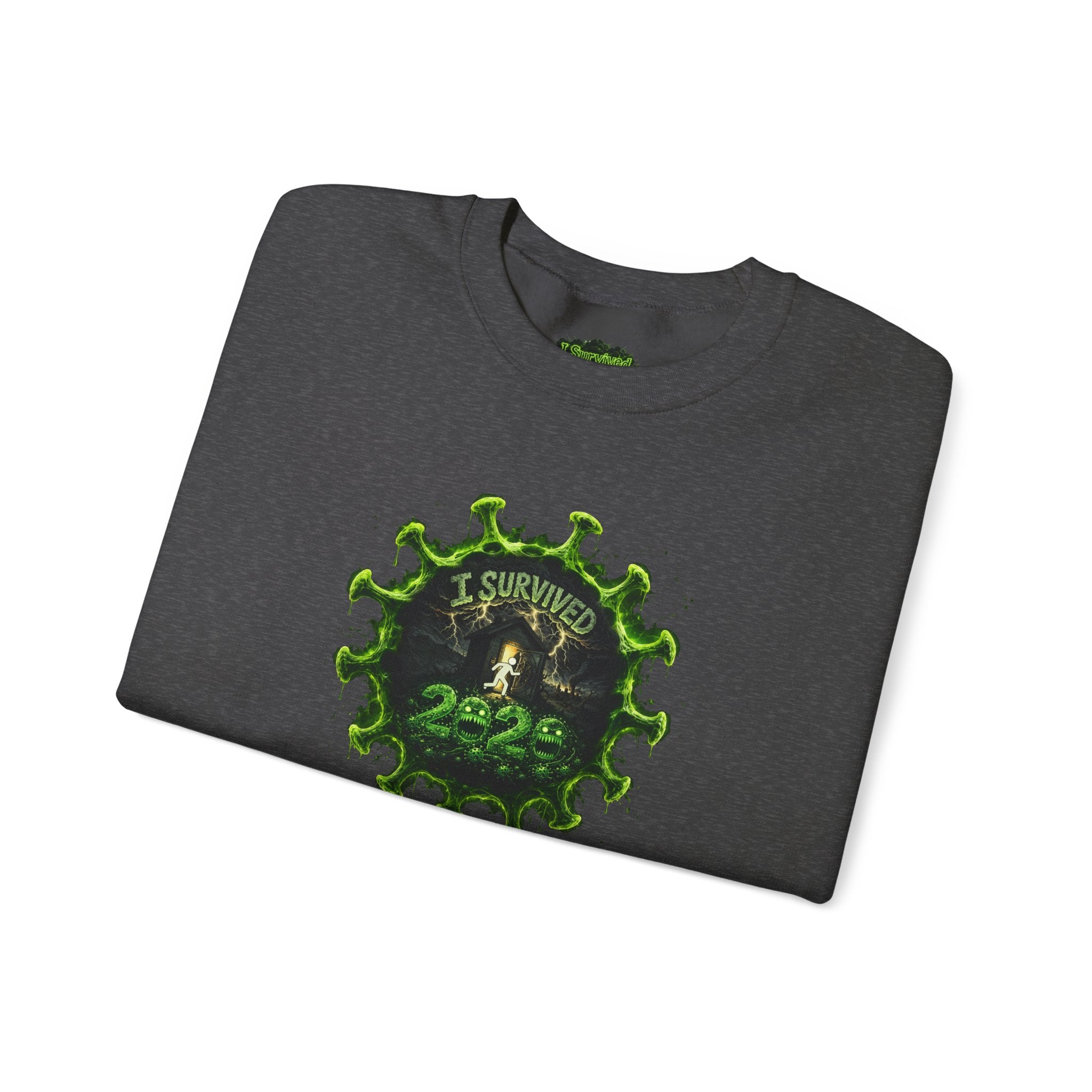 I Survived 2020 — PANDEMIC S1:E4: Director's Cut "Mask Madness" Unisex Heavy Blend™ Crewneck Sweatshirt