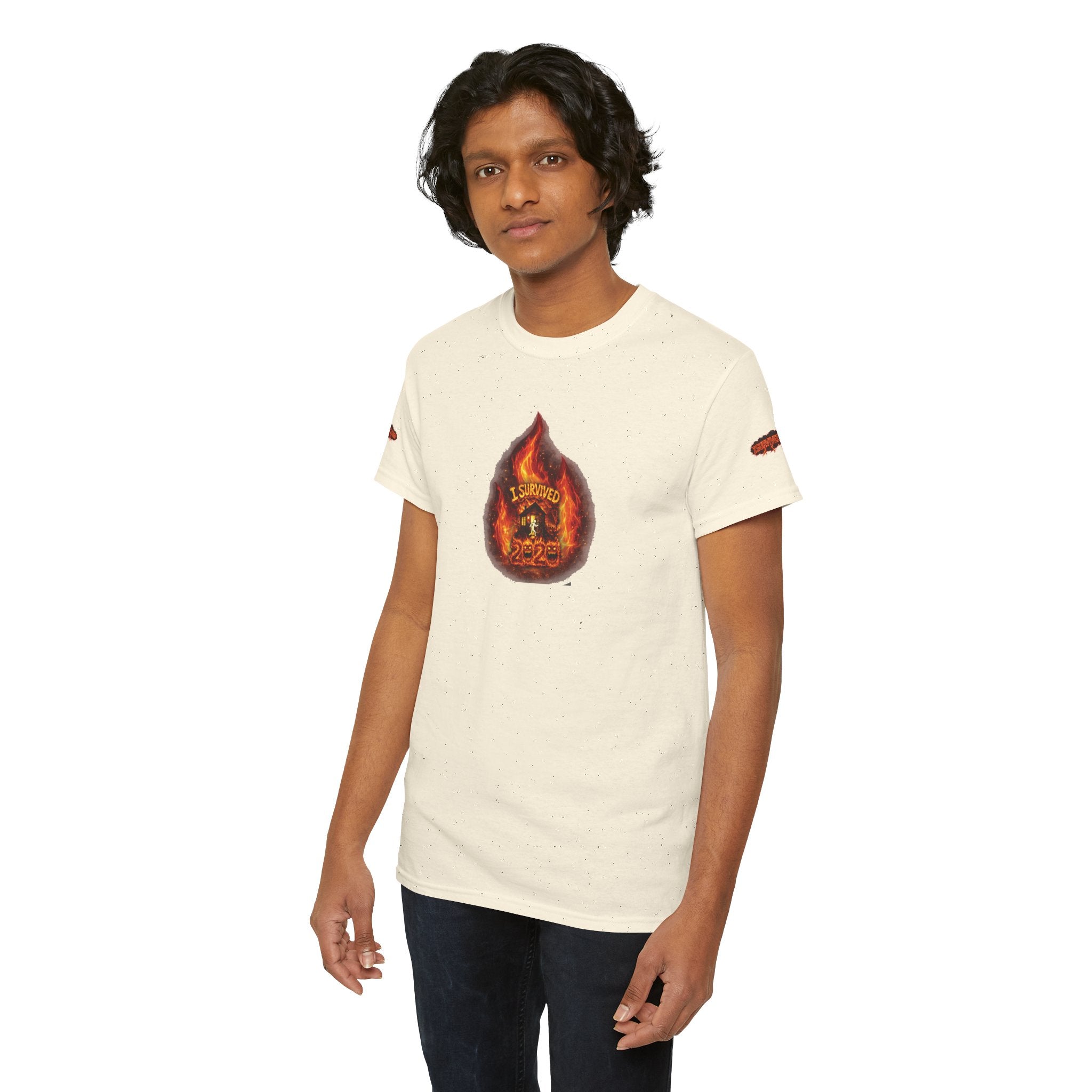 I Survived 2020 — WILDFIRES S2:E3: Director's Cut Special Edition "The California Wildfires" Memorial Unisex Heavy Cotton Tee