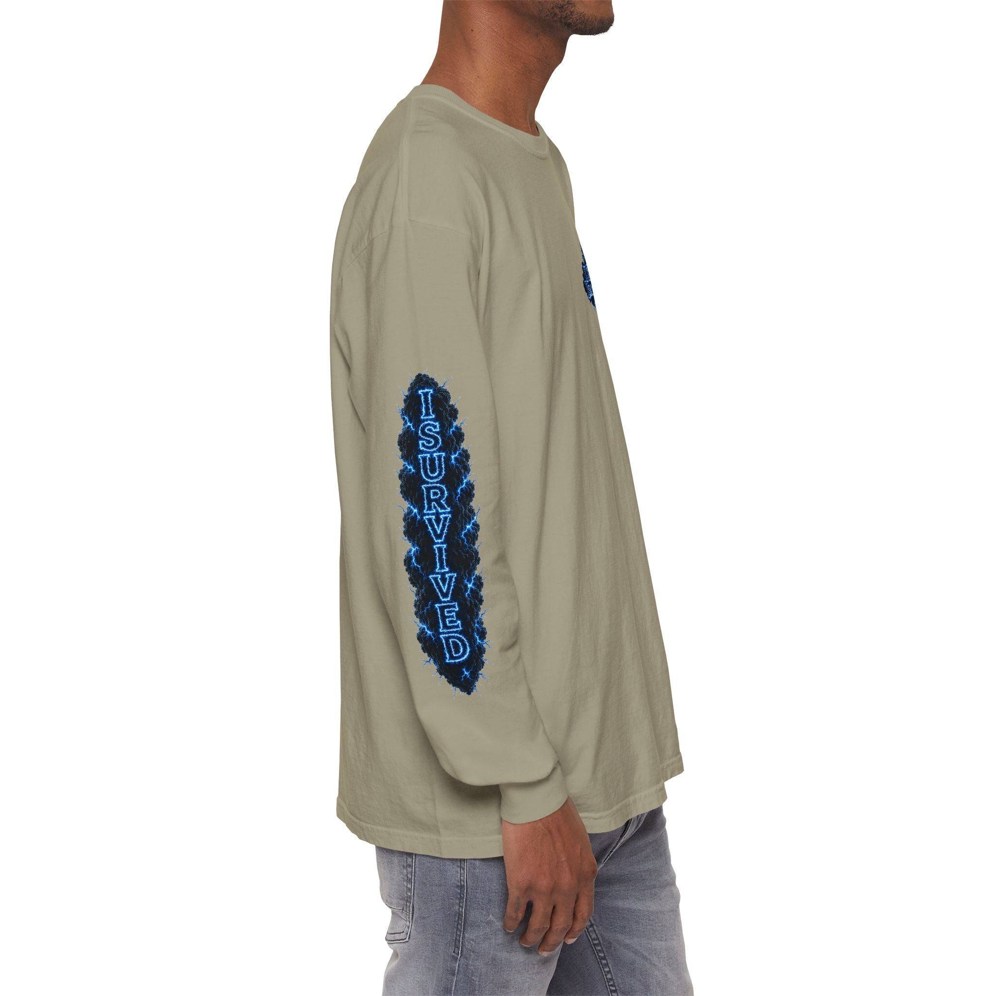 I Survived 2020 — "Please Stand By" Test Pattern Tee Lockdown Special Edition Summer Exclusive Unisex Garment-Dyed Long Sleeve T-Shirt