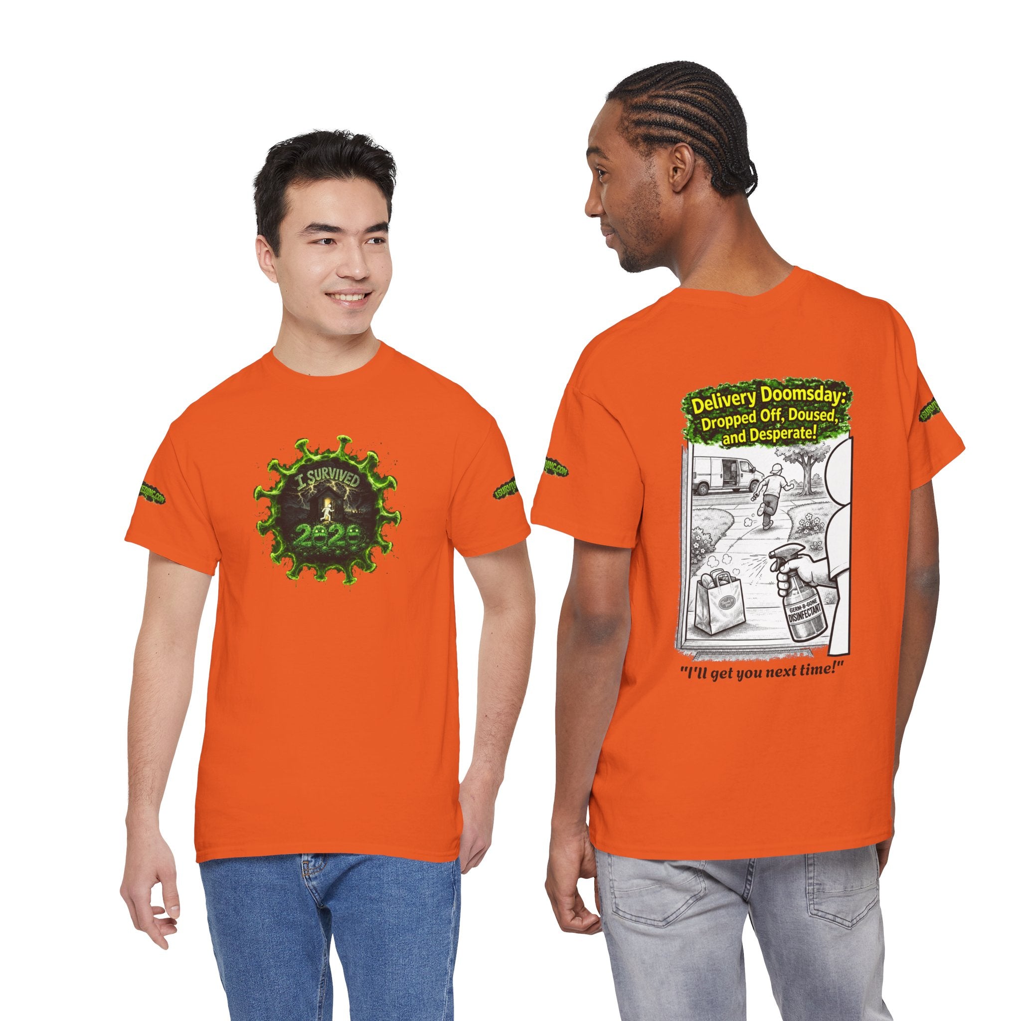 I Survived 2020 — PANDEMIC S1:E5: Director's Cut Special Edition "Delivery Doomsday" Unisex Heavy Cotton Tee