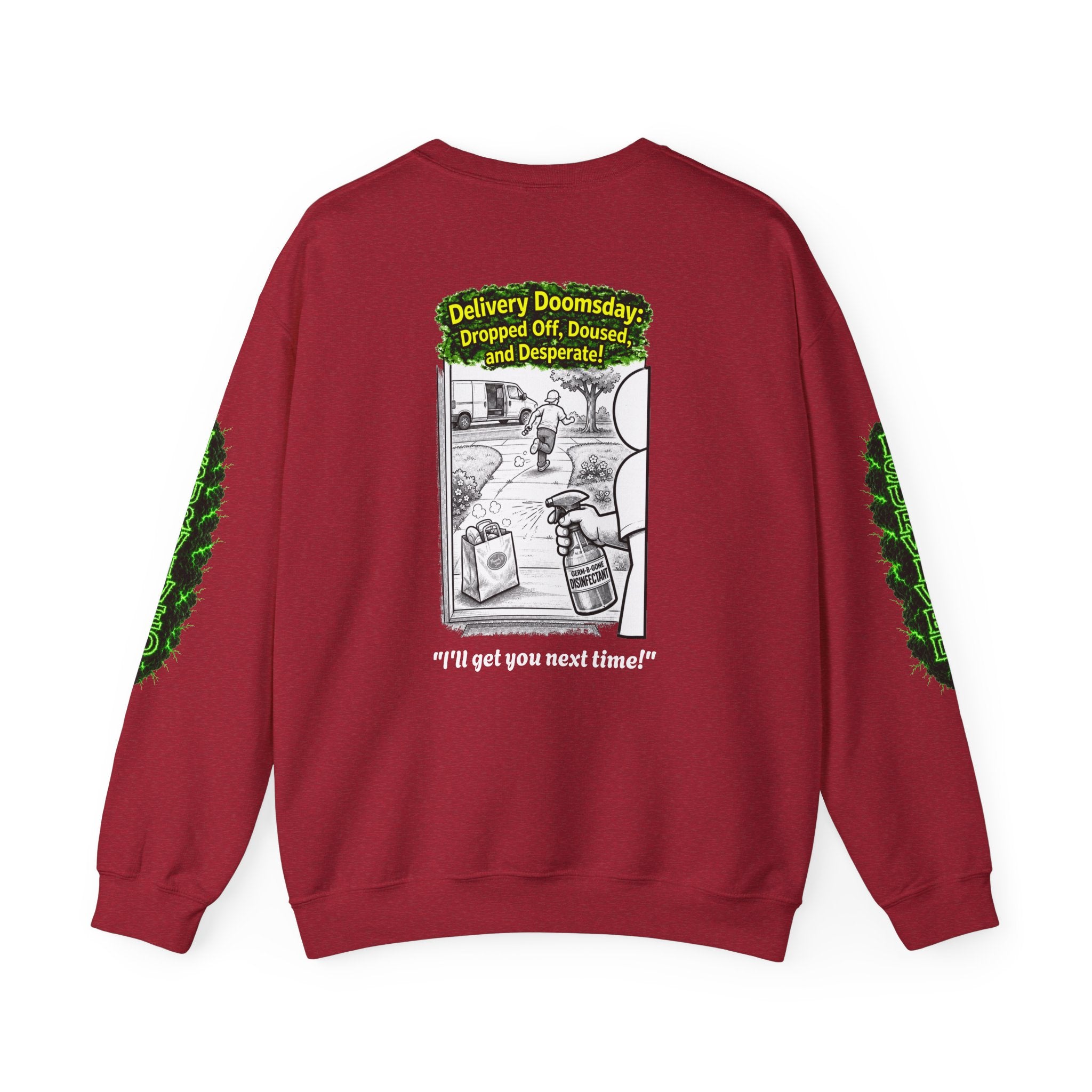 I Survived 2020 — PANDEMIC S1:E5: Director's Cut "Delivery Doomsday" Unisex Heavy Blend™ Crewneck Sweatshirt
