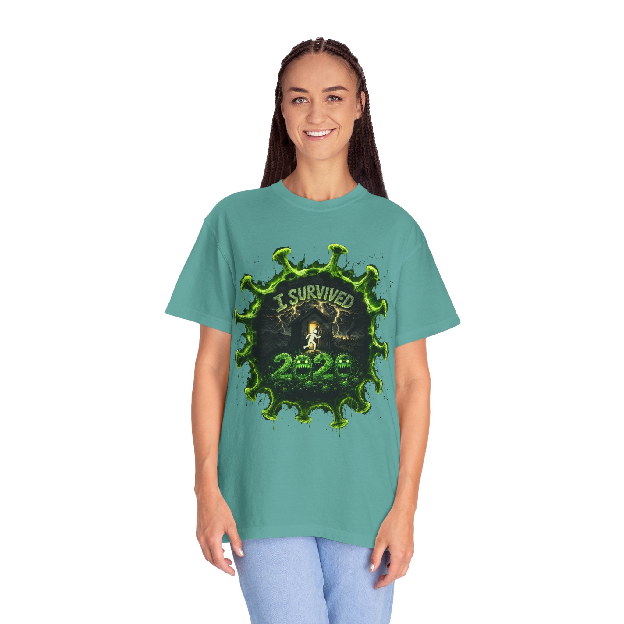 I Survived 2020 — Director's Cut S1:E3 "The Jab!" | Pandemic Edition Unisex Garment-Dyed T-shirt