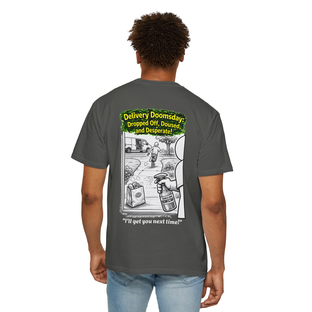 Sobreviví al 2020 — T1:E5 "Apocalipsis de Entregas" | Camiseta unisex teñida de edición Pandemia